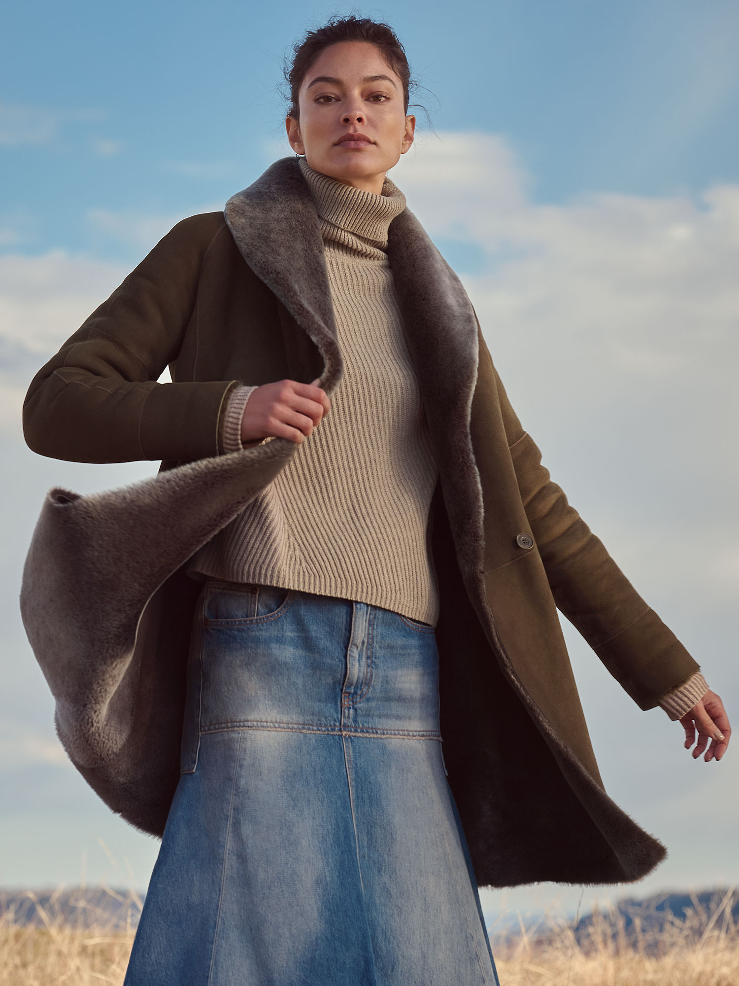 Nicole Sheepskin Coat - XNAUWBI