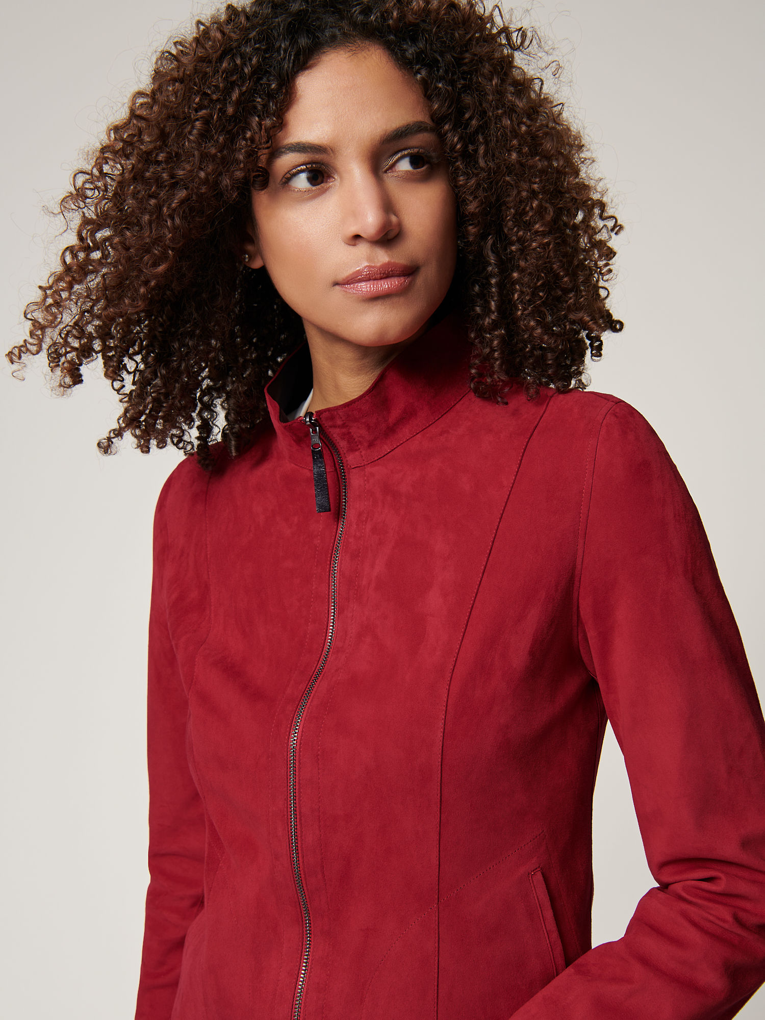 Kayla Reversible Suede Leather Jacket - XNAUWBI