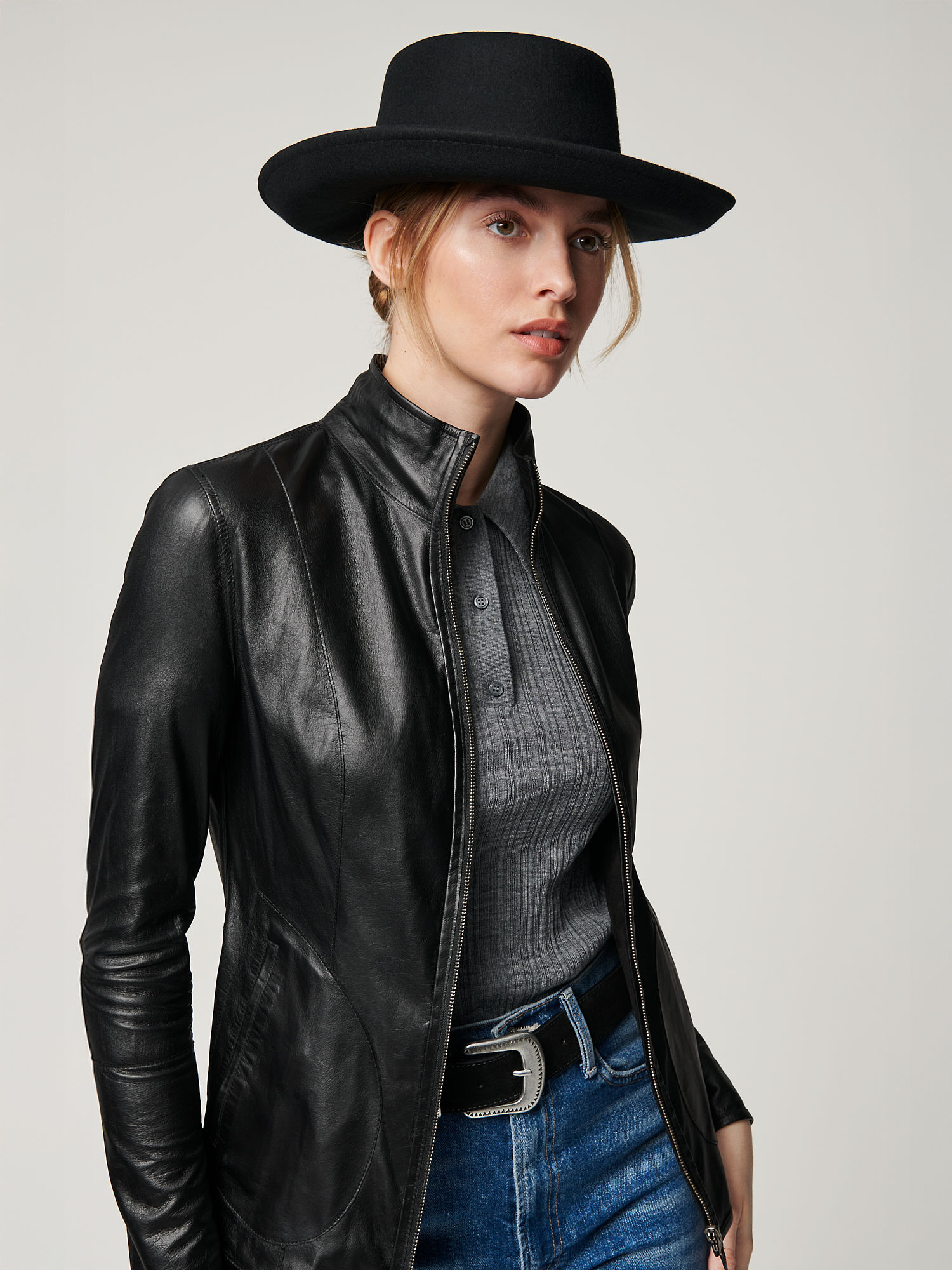 Ally Reversible Suede Leather Jacket - XNAUWBI