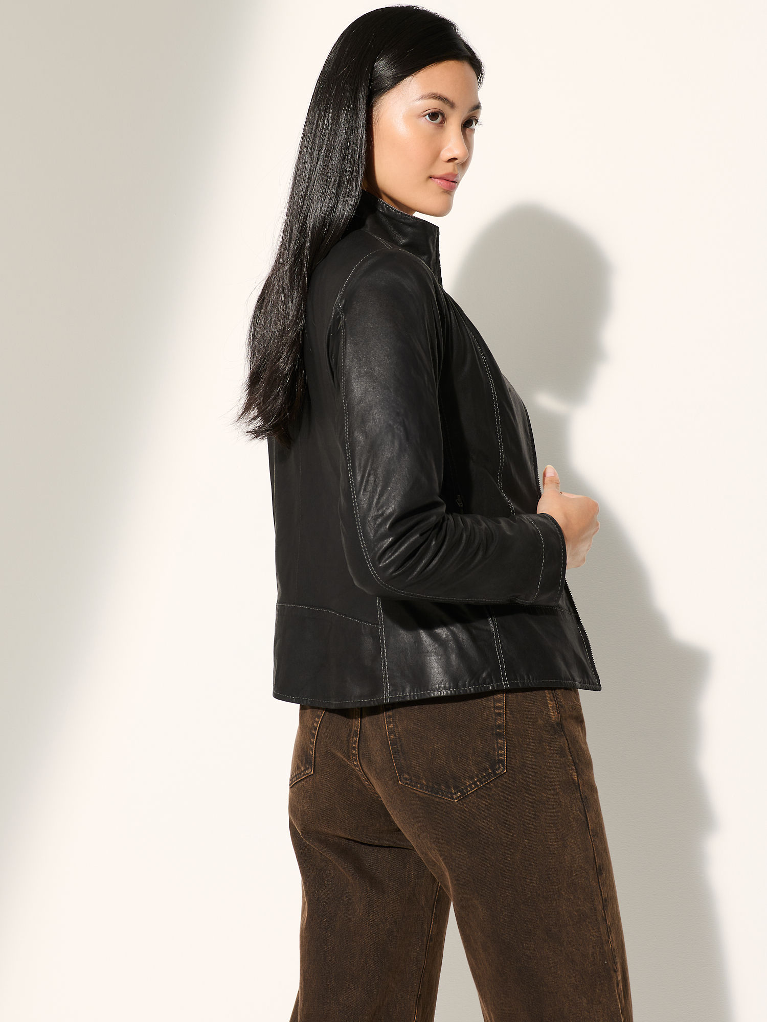 Melissa Lite Leather Jacket - XNAUWBI
