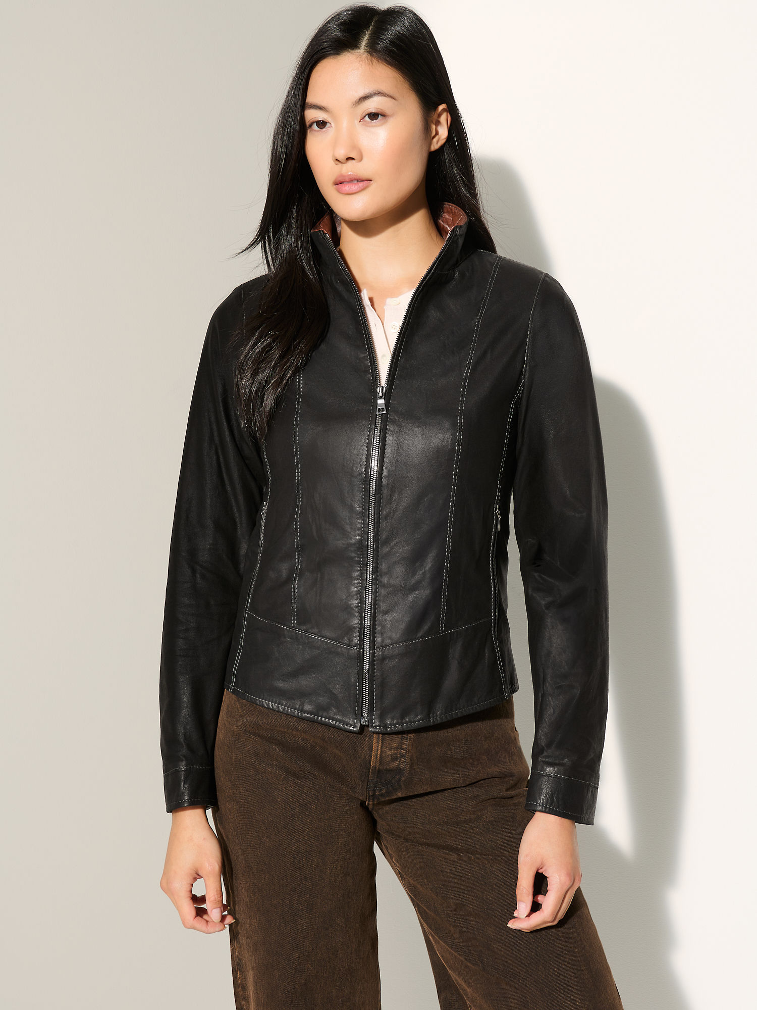 Melissa Lite Leather Jacket - XNAUWBI