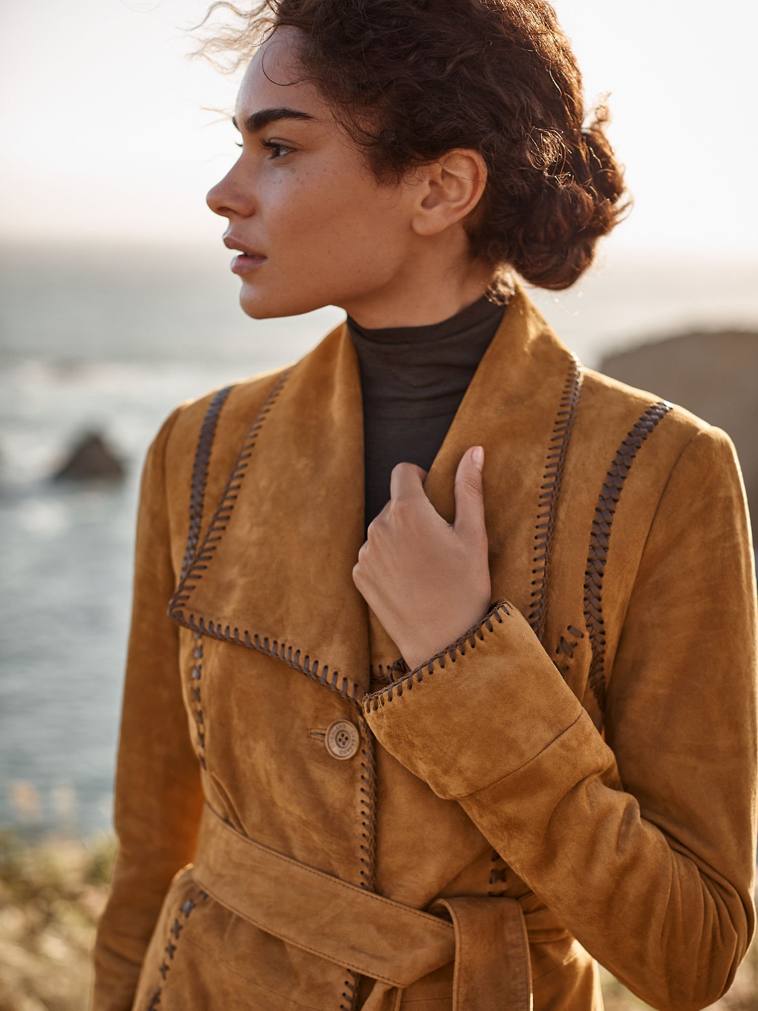 Bailey Suede Leather Jacket - XNAUWBI