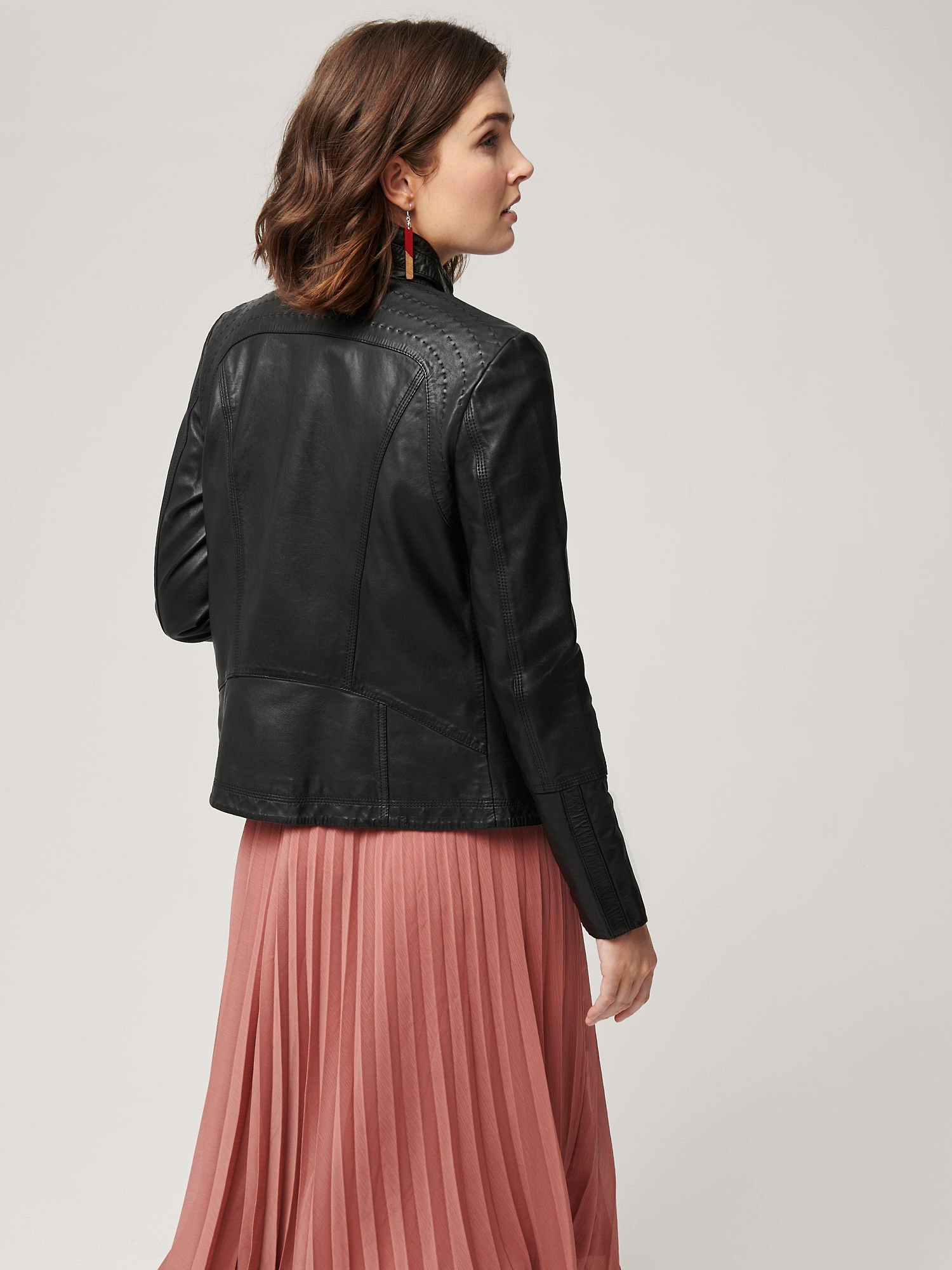Azura Classic Leather Jacket - XNAUWBI