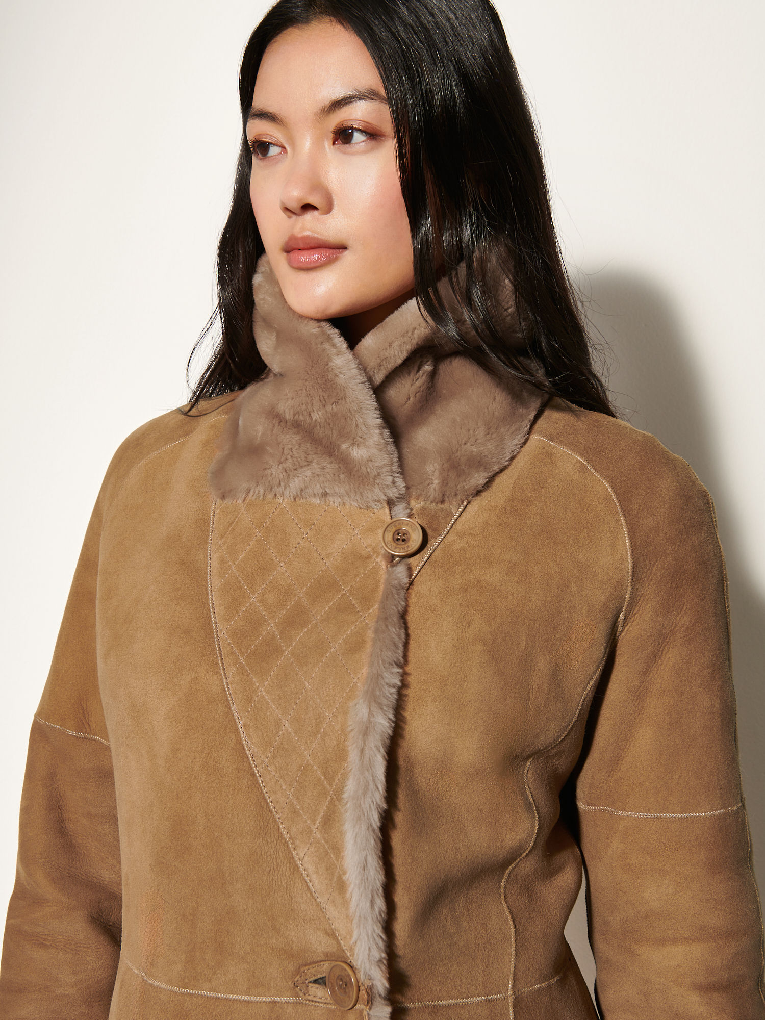 Nicole Sheepskin Coat - XNAUWBI