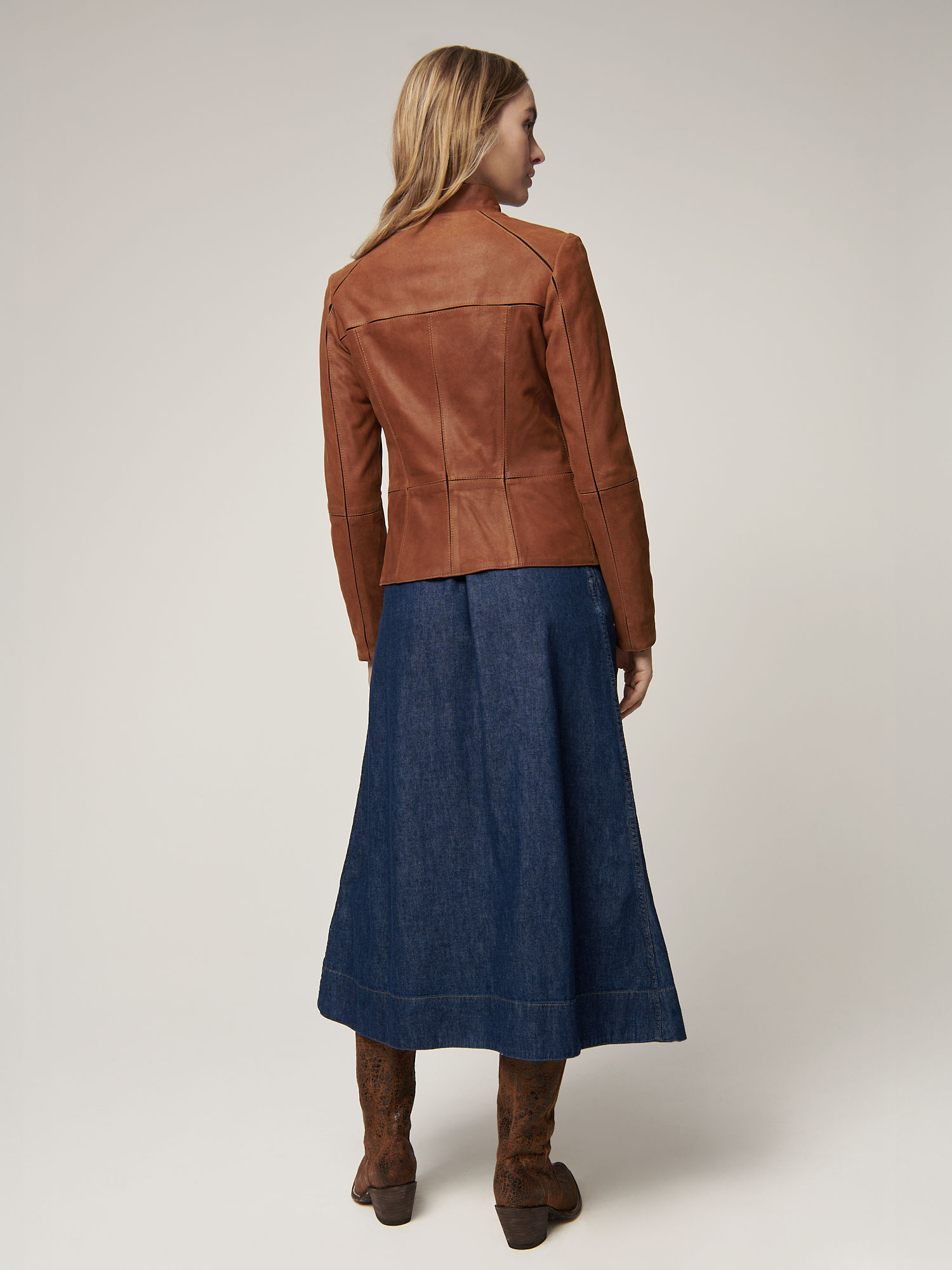 Donna Leather Jacket - XNAUWBI