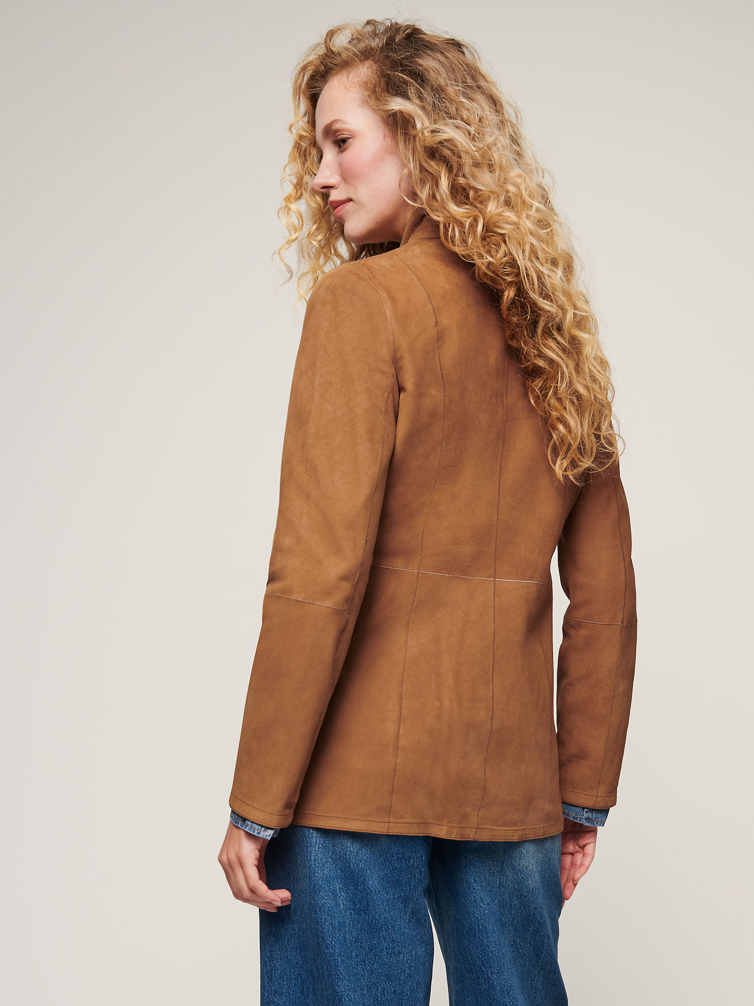 Adele Reversible Suede Leather Jacket - XNAUWBI