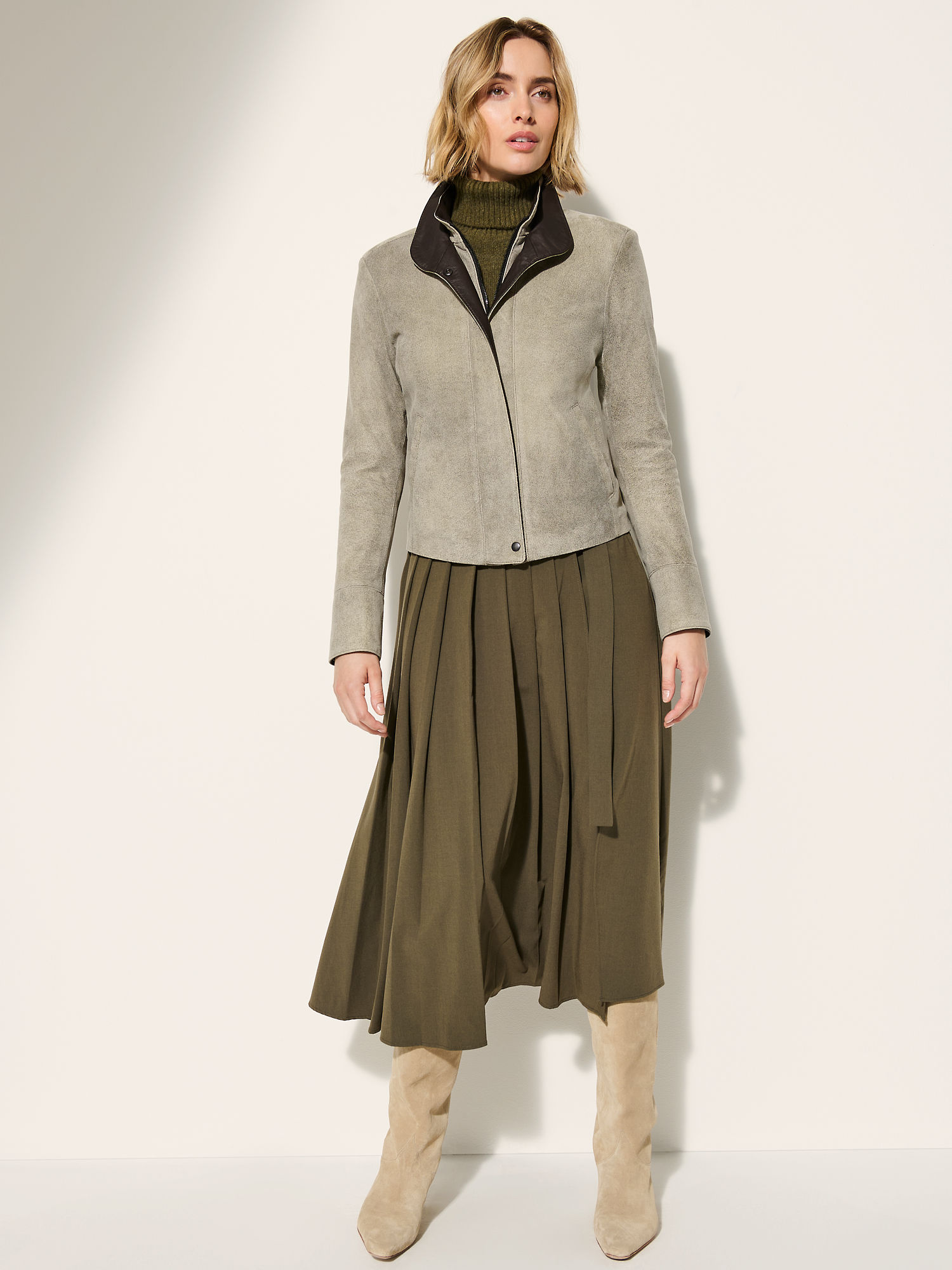 Rita Distressed Leather Jacket - XNAUWBI