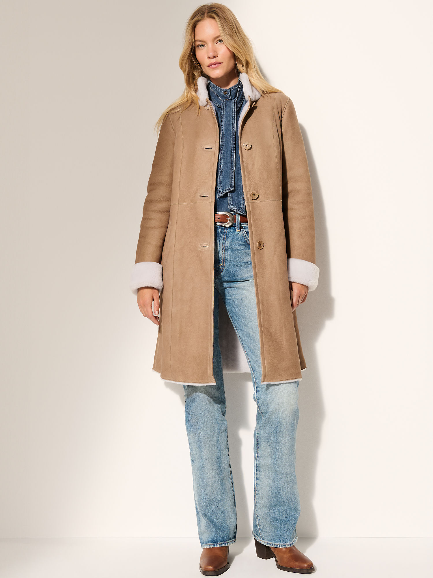 Camila Sheepskin Coat - XNAUWBI
