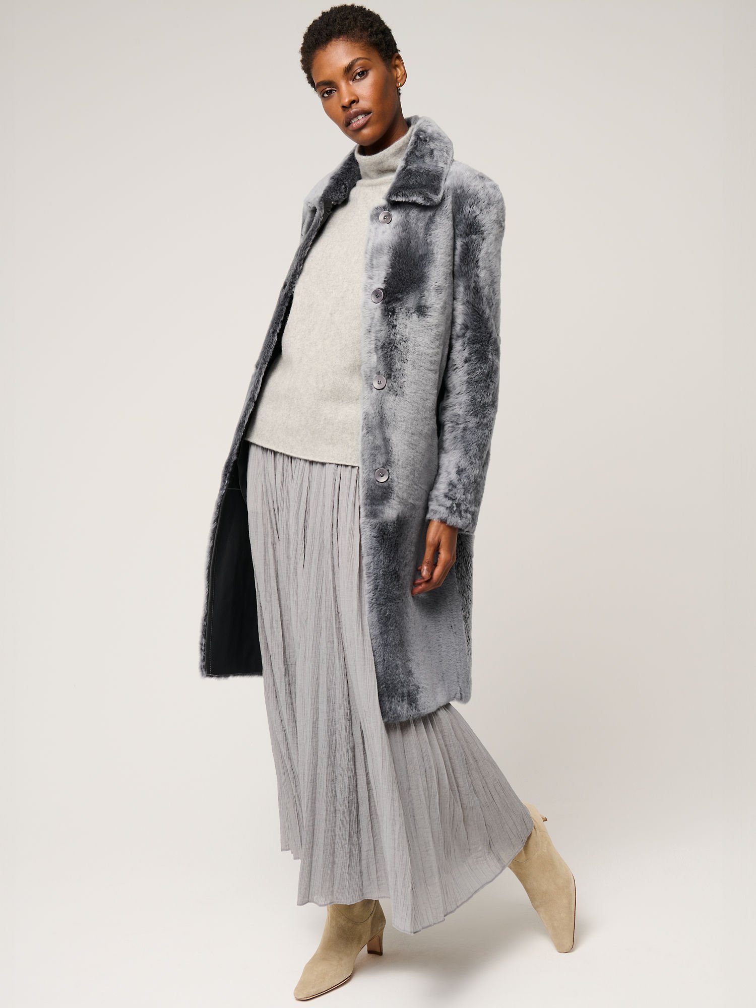 Selena Reversible Sheepskin Coat - XNAUWBI