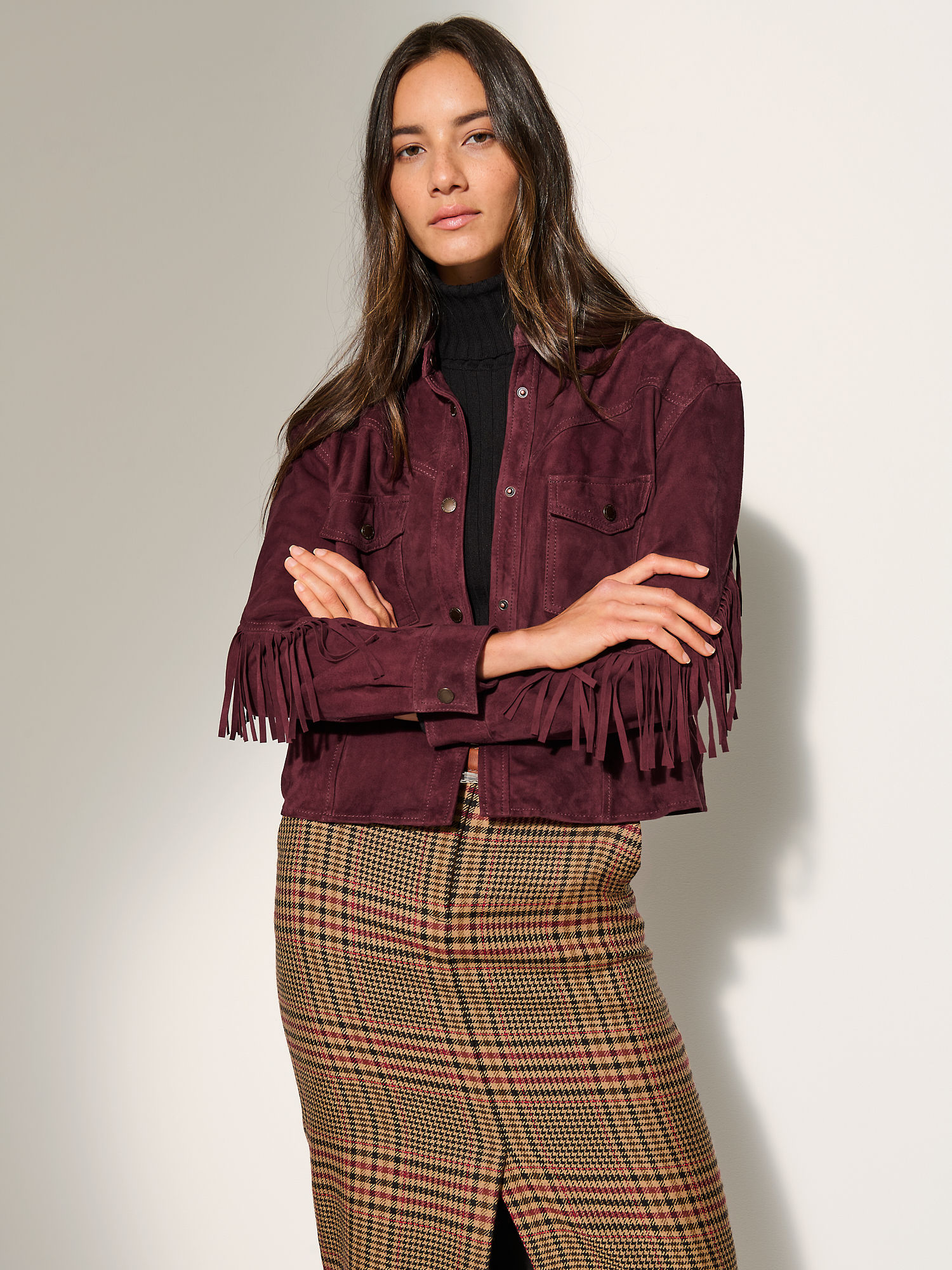 Rosario Suede Leather Jacket - XNAUWBI