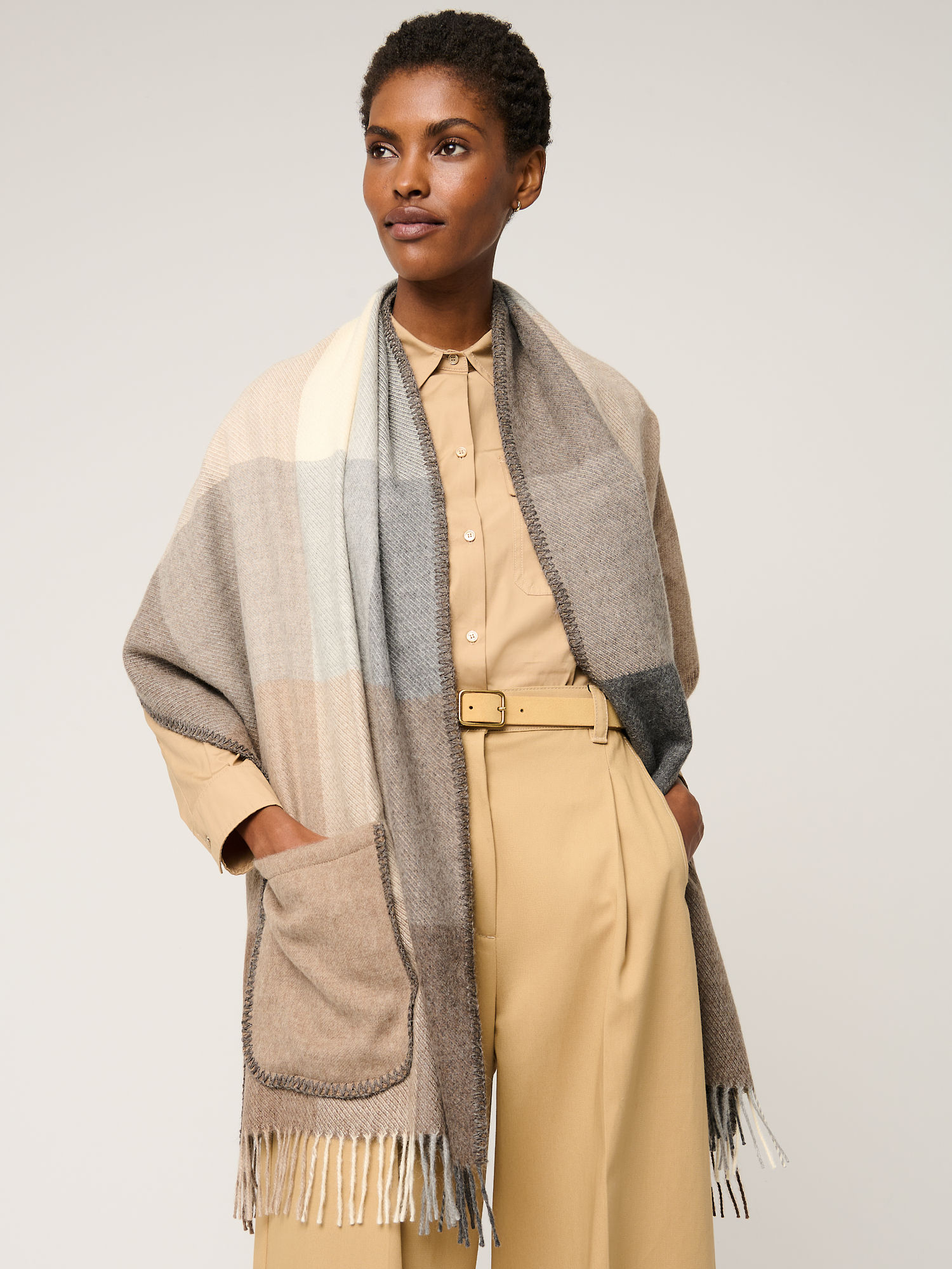 Charlotte Alpaca Wool Shawl Scarf - XNAUWBI