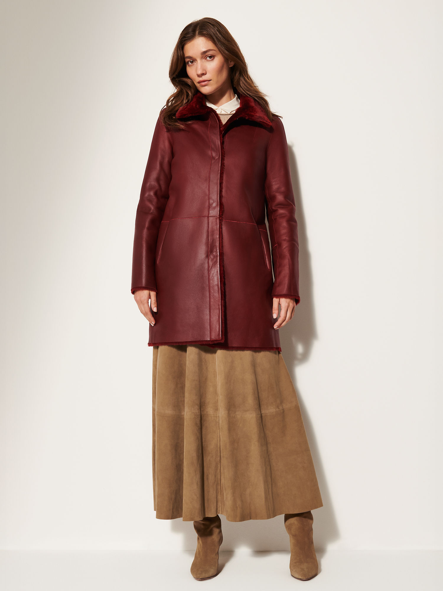 Carmen Reversible Sheepskin Coat - XNAUWBI