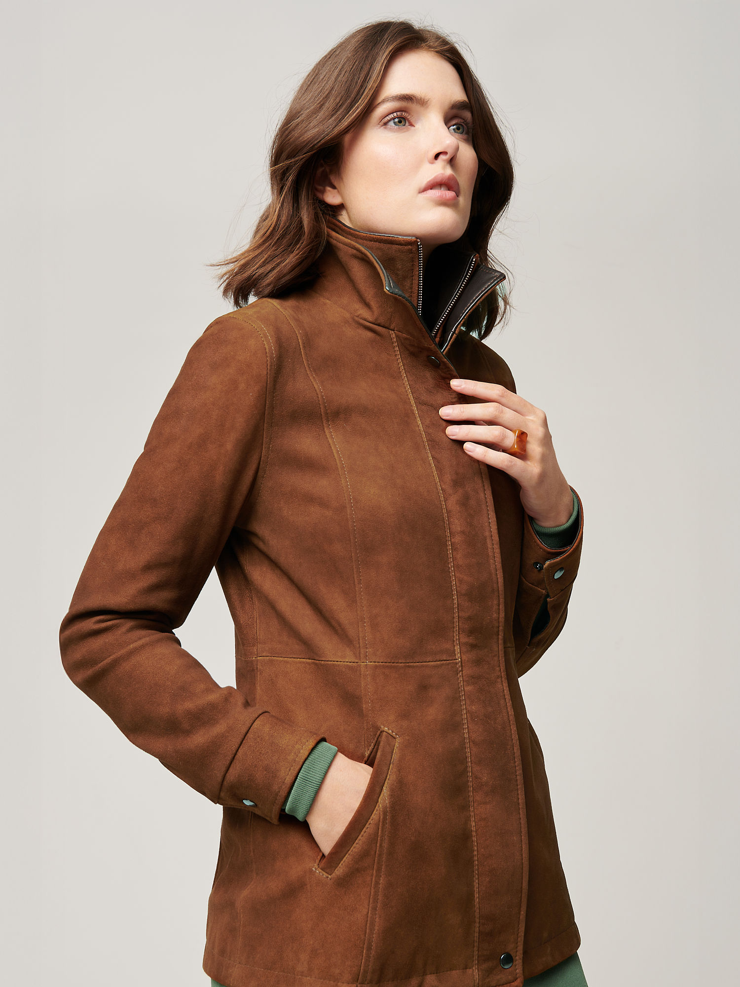 Rory Distressed Leather Jacket - XNAUWBI