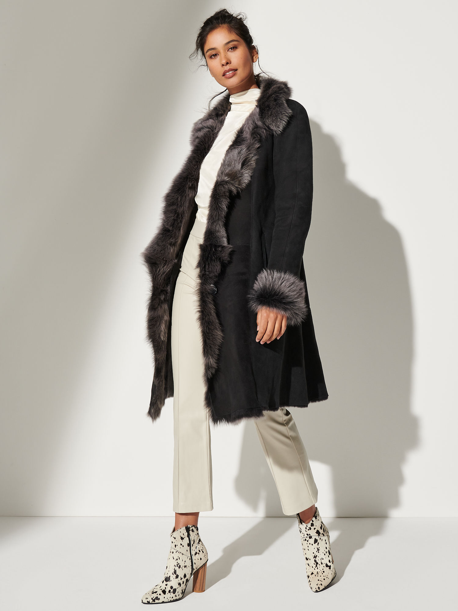 Sandra Sheepskin Coat - XNAUWBI