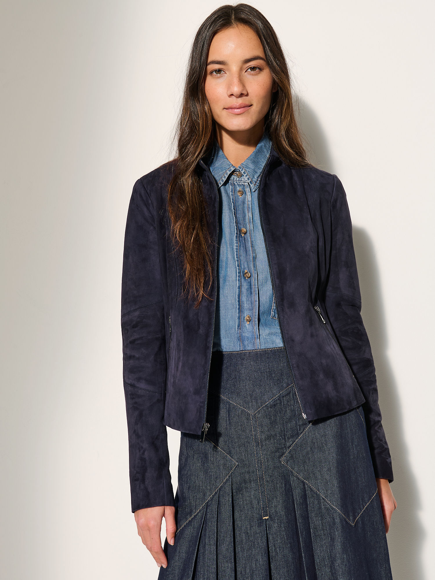 Danni Suede Leather Jacket - XNAUWBI