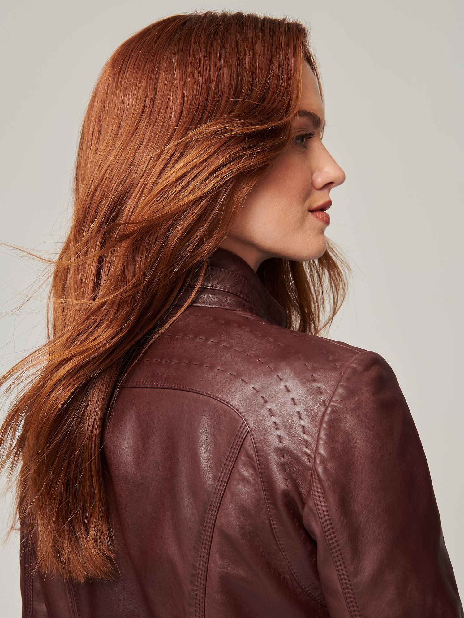 Azura Classic Leather Jacket - XNAUWBI