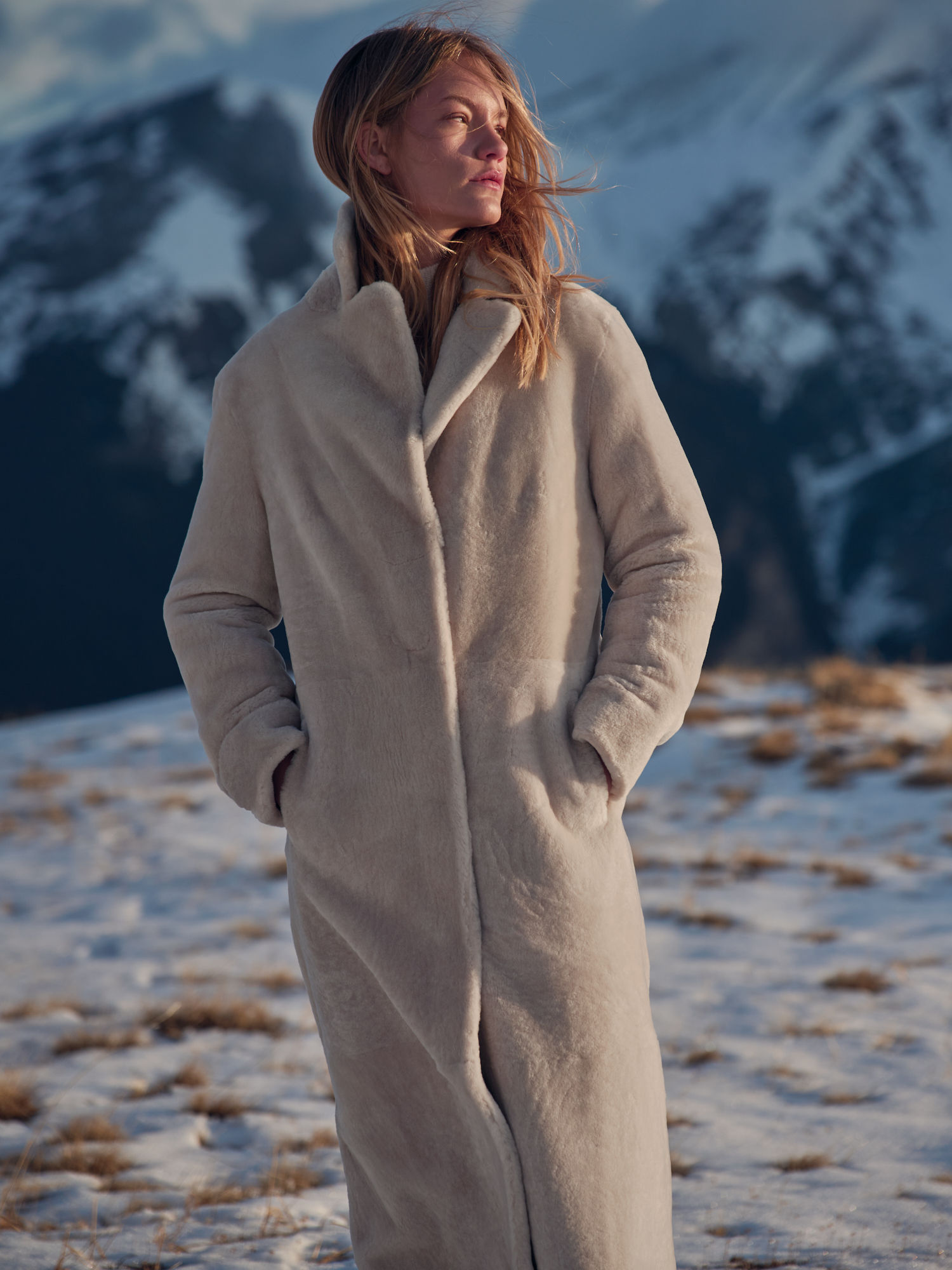 Yvette Sheepskin Coat - XNAUWBI