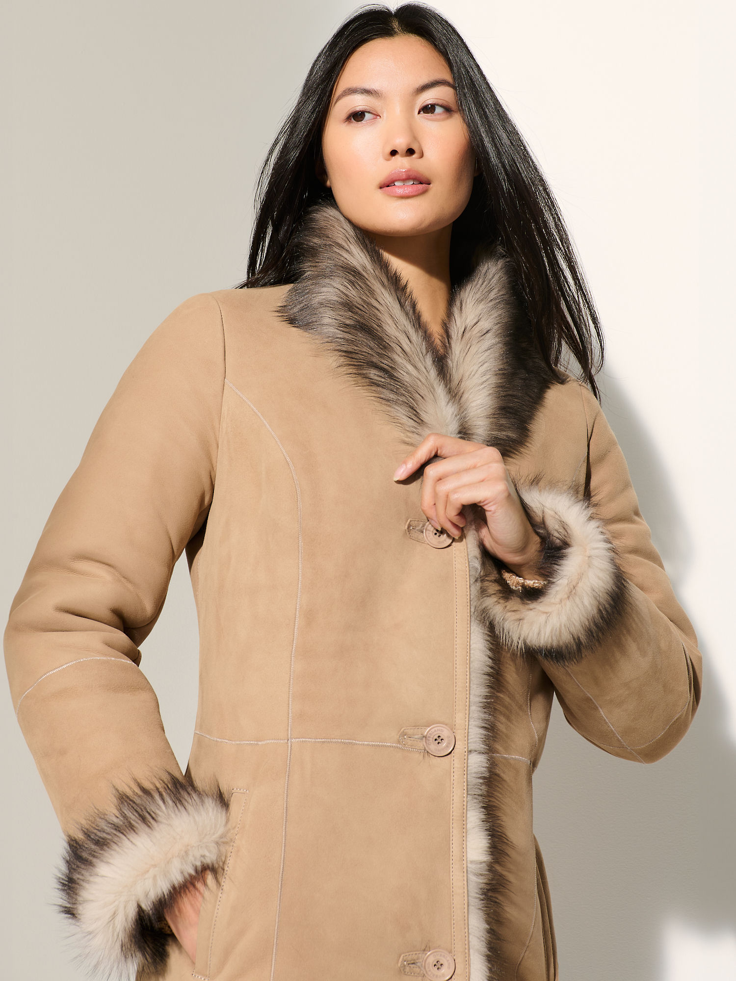 Maxine Toscana Sheepskin Coat - XNAUWBI