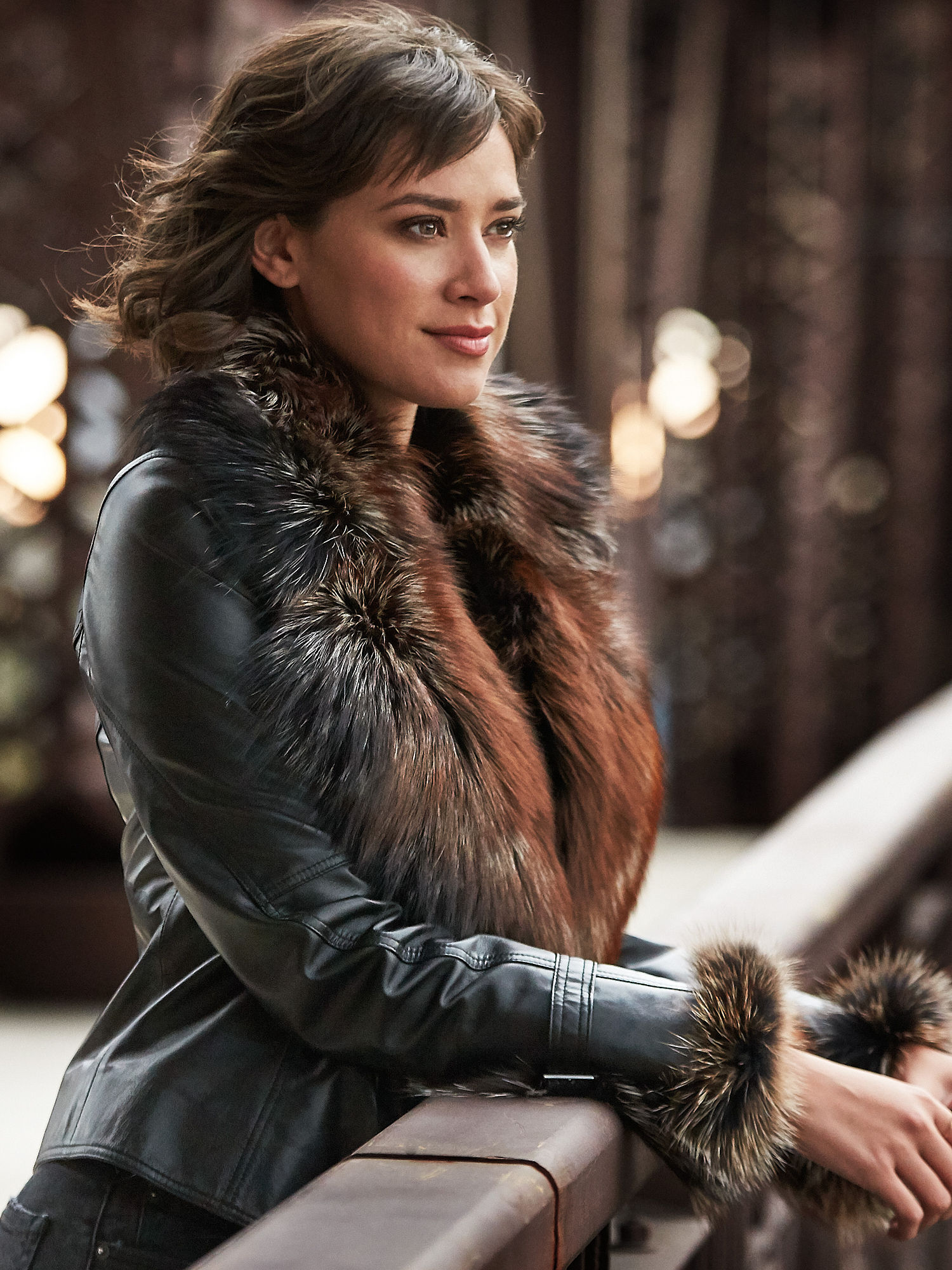 Celestine Leather Jacket - XNAUWBI