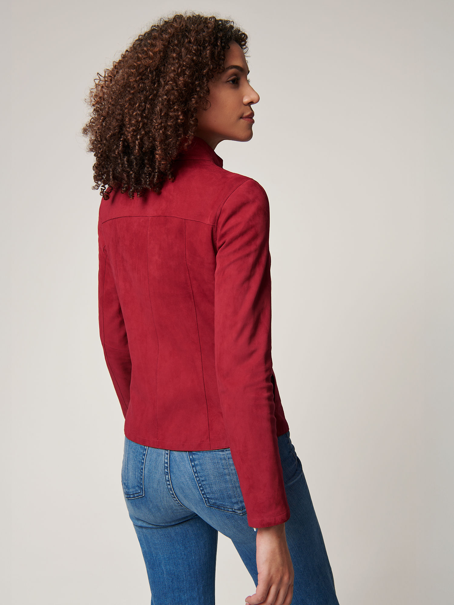 Kayla Reversible Suede Leather Jacket - XNAUWBI