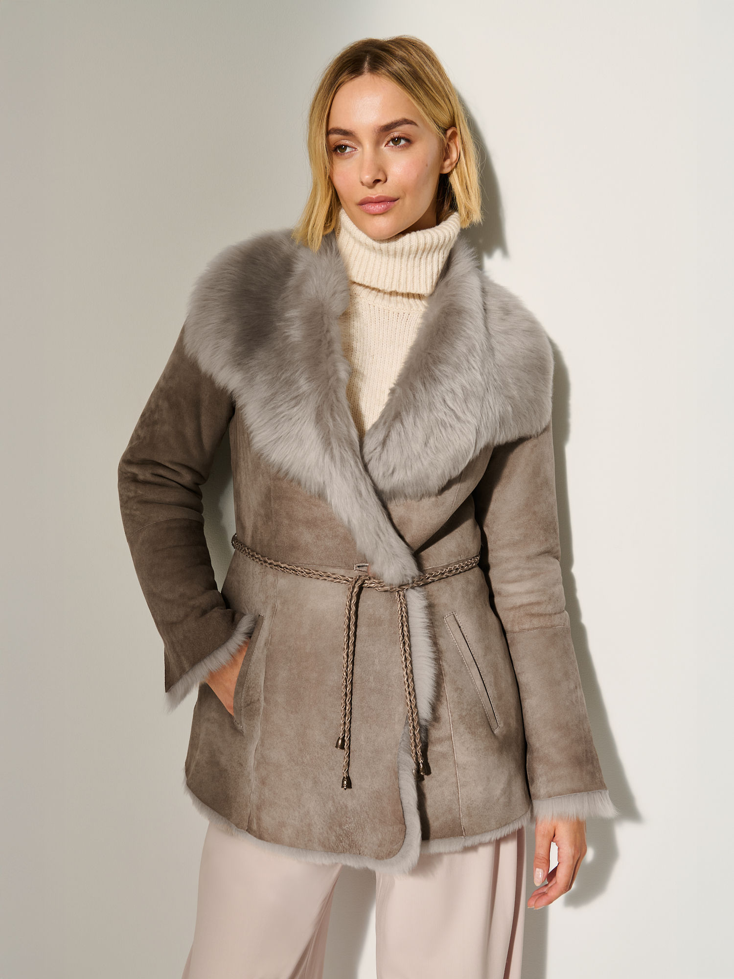 Nathalia Toscana Sheepskin Coat - XNAUWBI