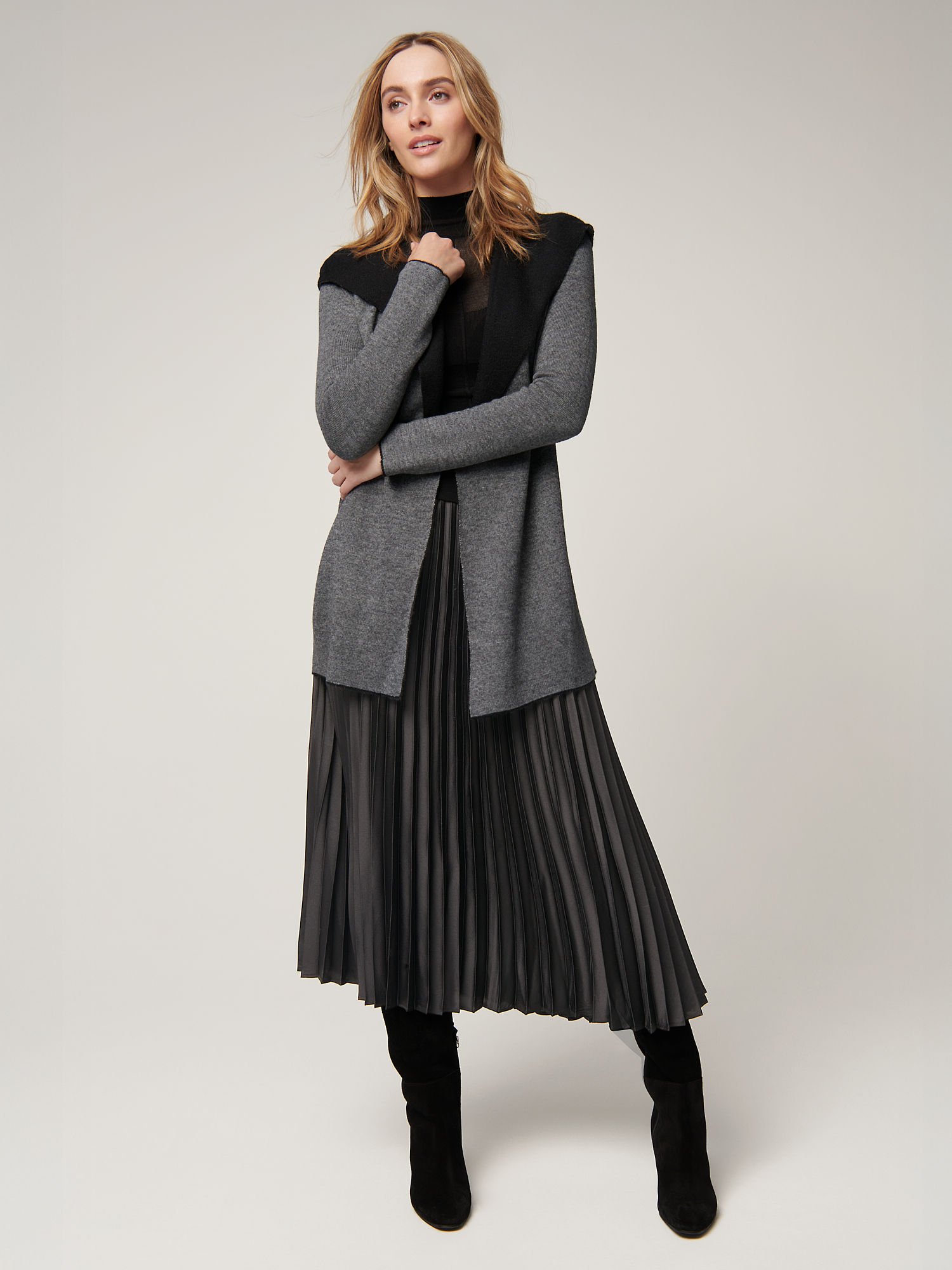 Essential Reversible Hooded Alpaca Wool-Blend Cardigan - XNAUWBI