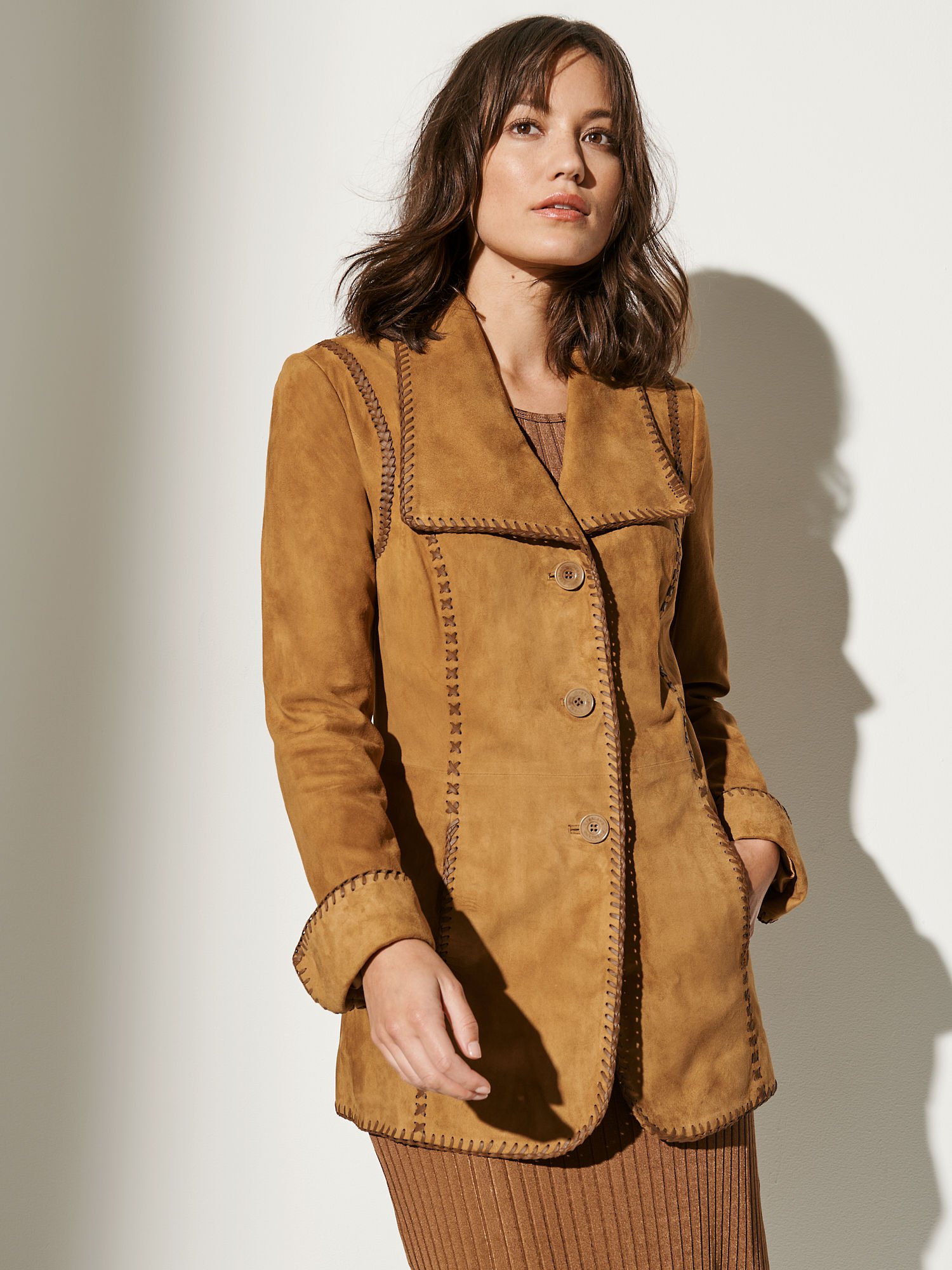 Bailey Suede Leather Jacket - XNAUWBI
