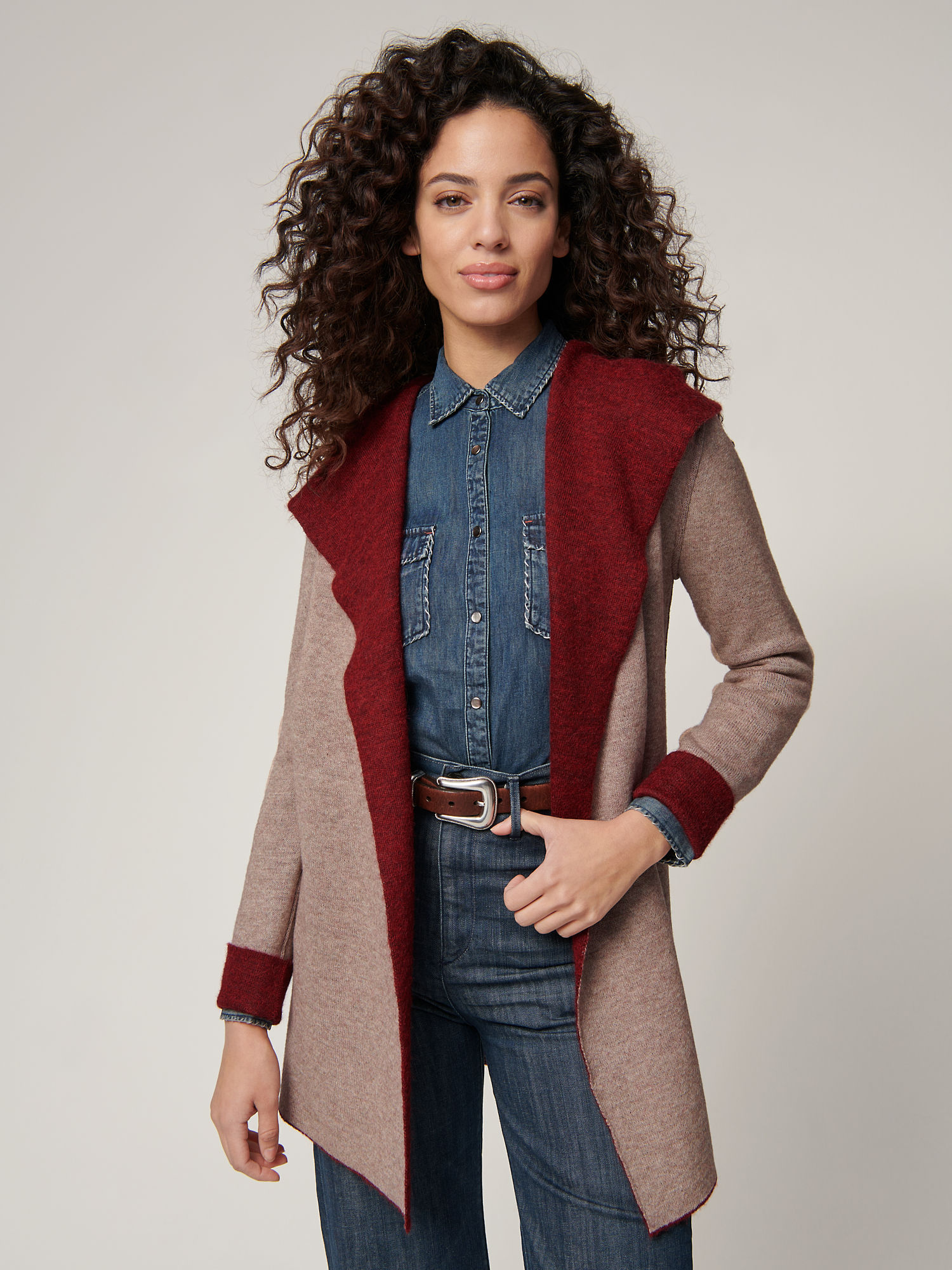 Essential Reversible Hooded Alpaca Wool-Blend Cardigan - XNAUWBI