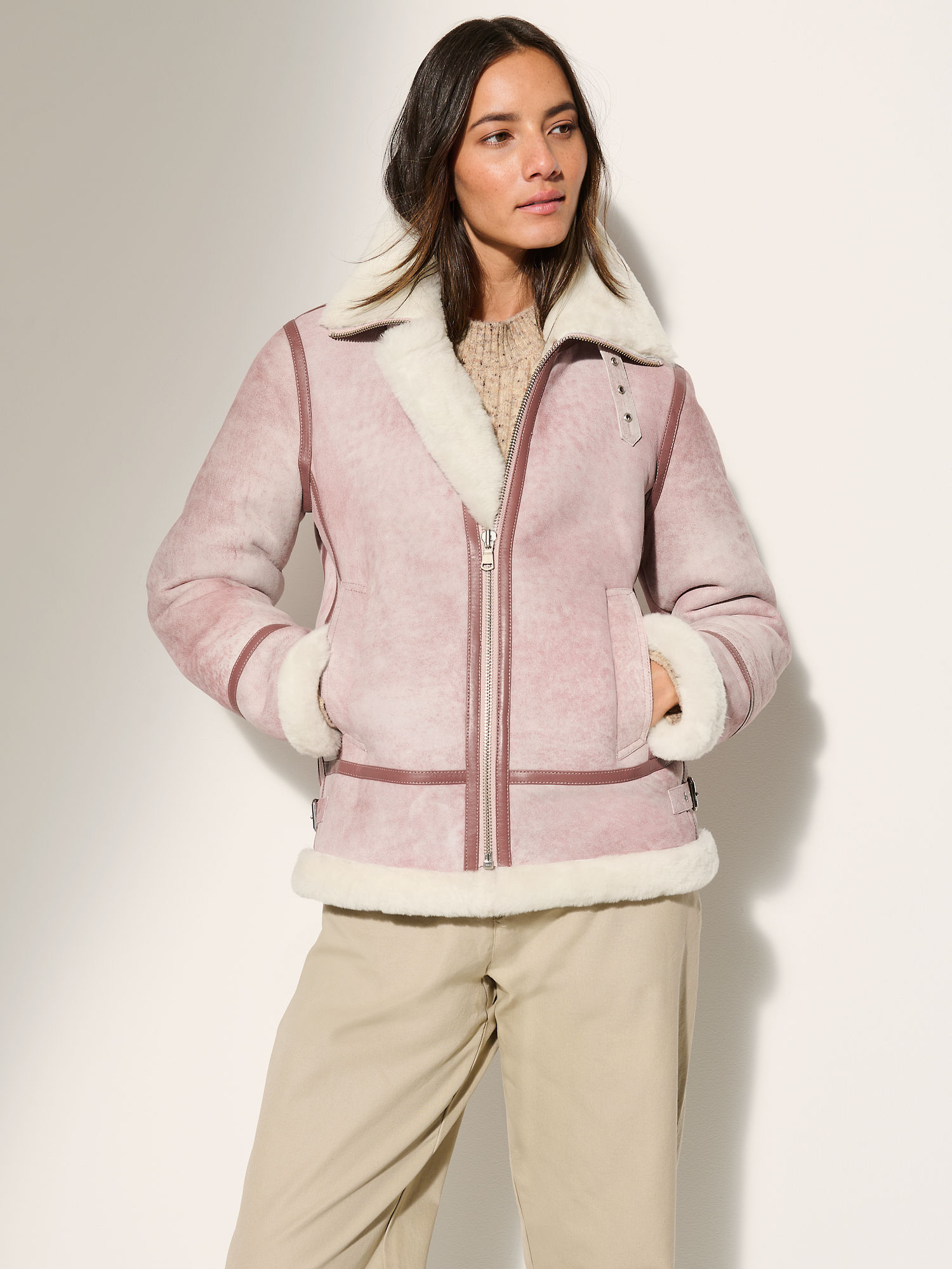 Jane Special Edition Sheepskin B-3 Bomber Jacket - XNAUWBI