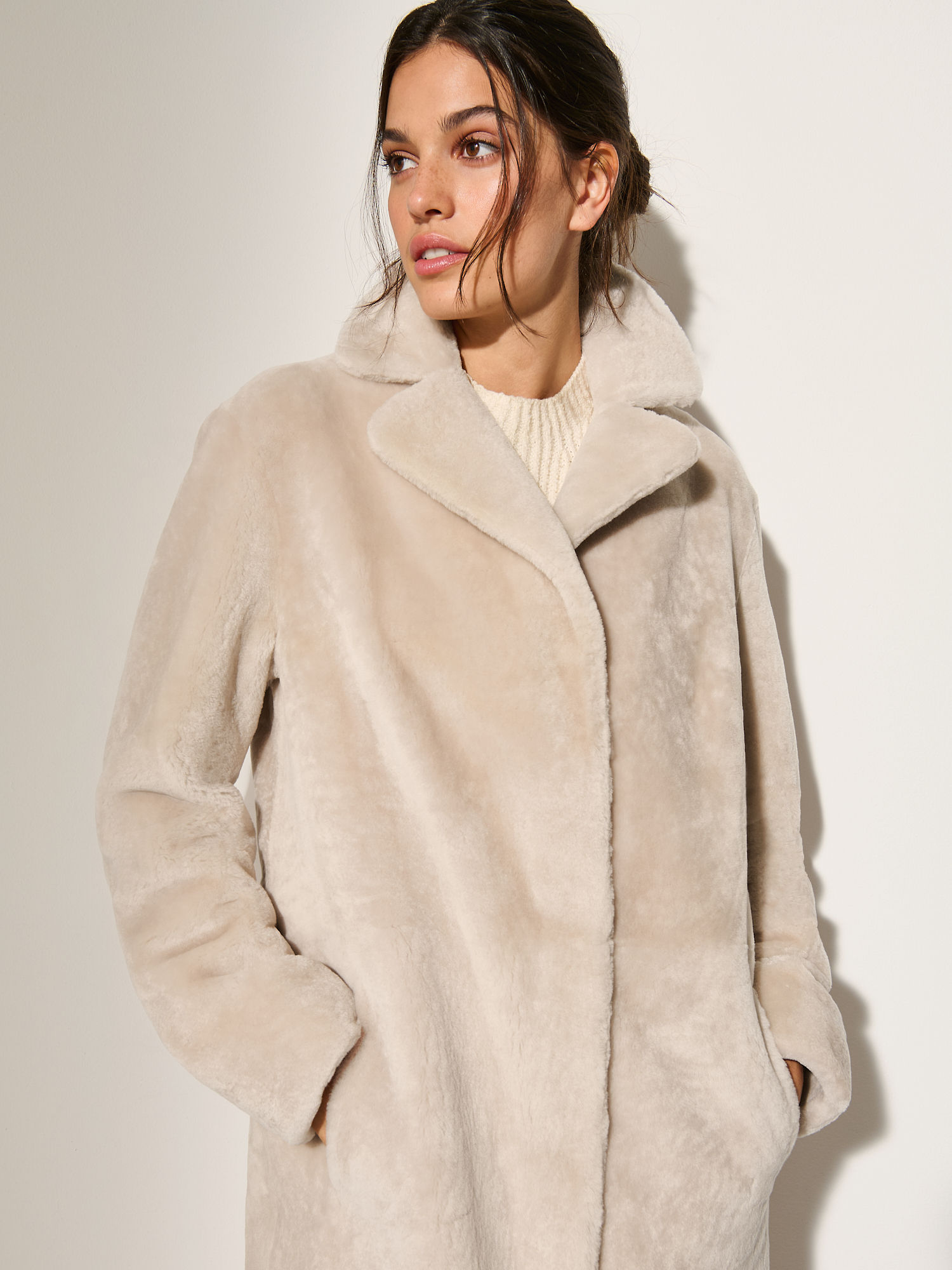 Yvette Sheepskin Coat - XNAUWBI