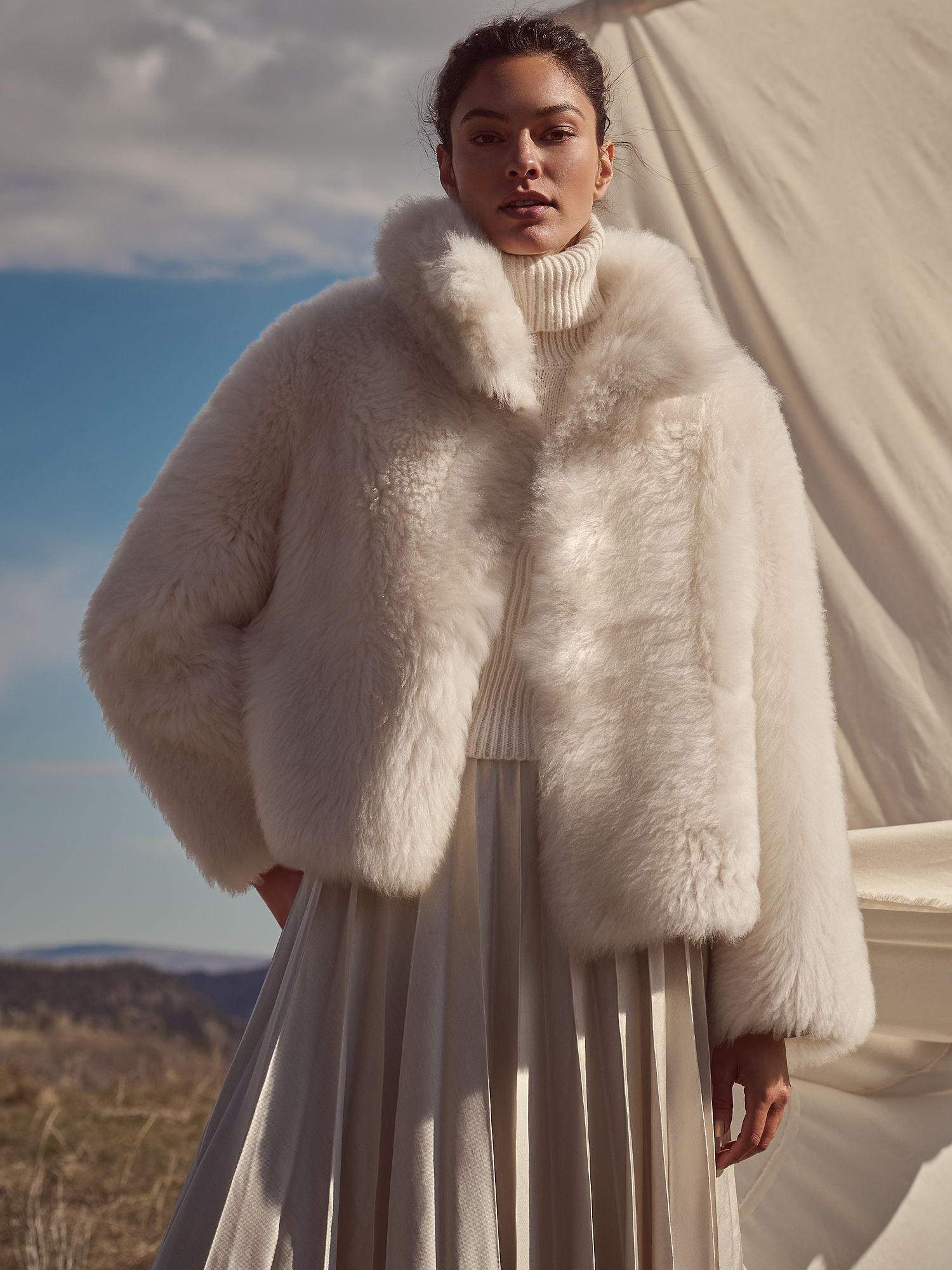 Kylie Reversible Sheepskin Jacket - XNAUWBI