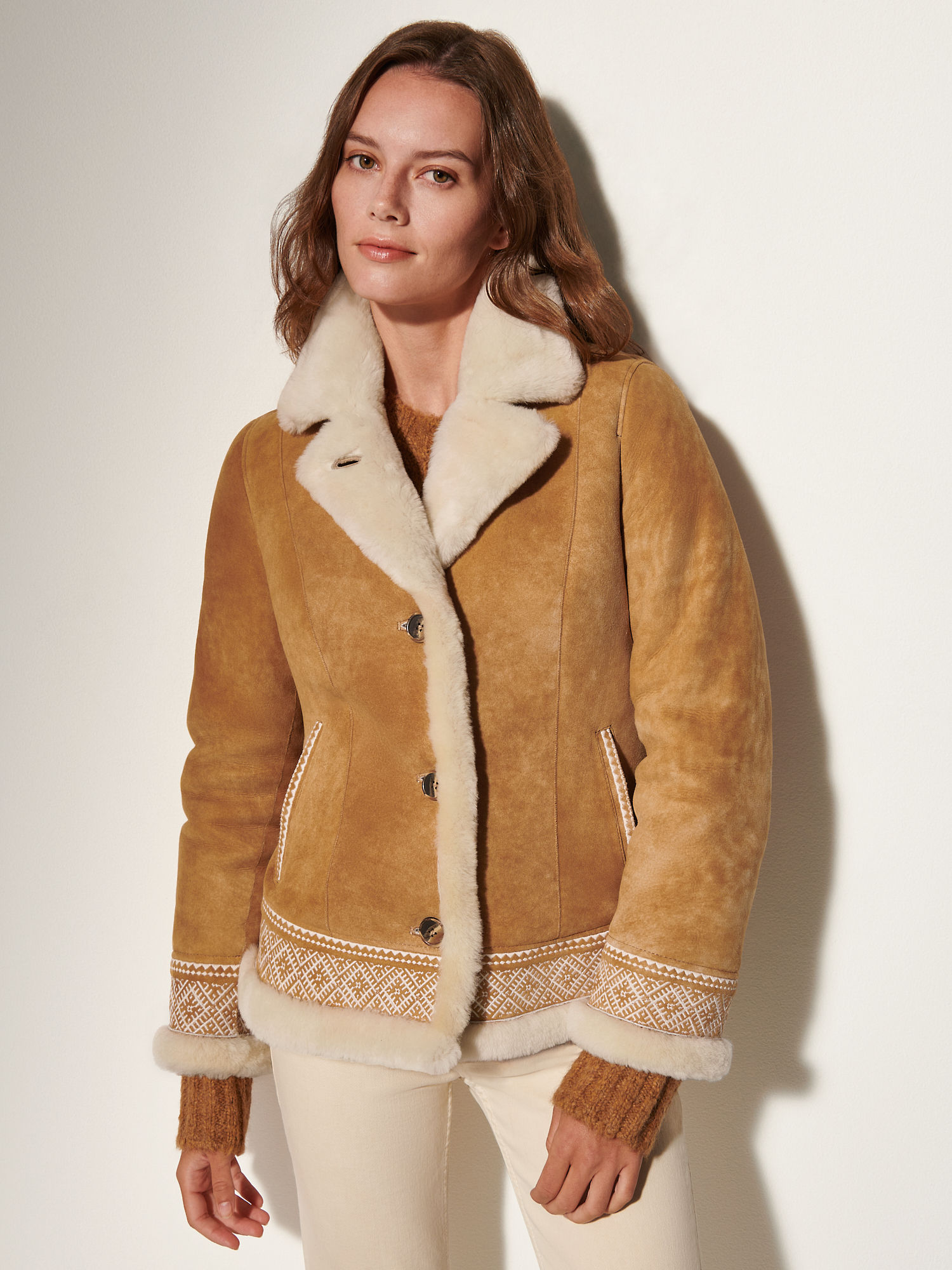Amber Sheepskin Jacket - XNAUWBI