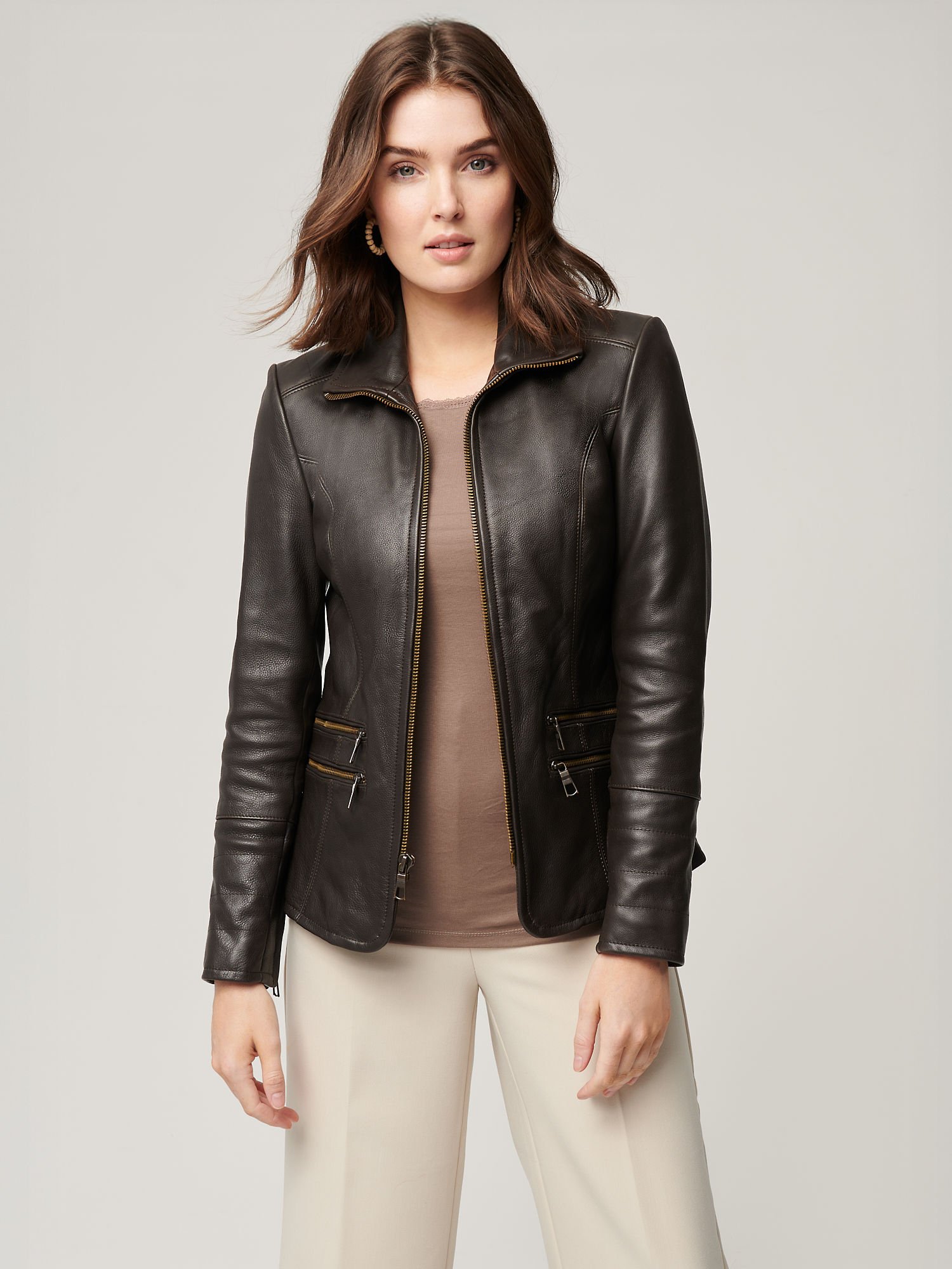 Jessica Leather Jacket - XNAUWBI