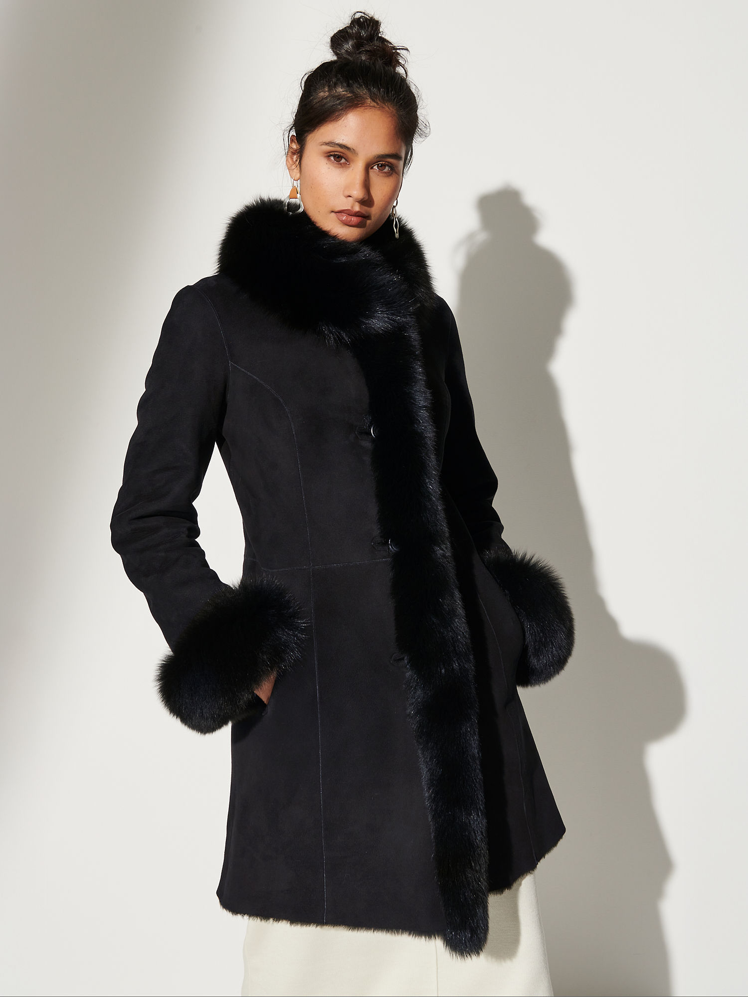 Chantal Reversible Sheepskin Coat - XNAUWBI