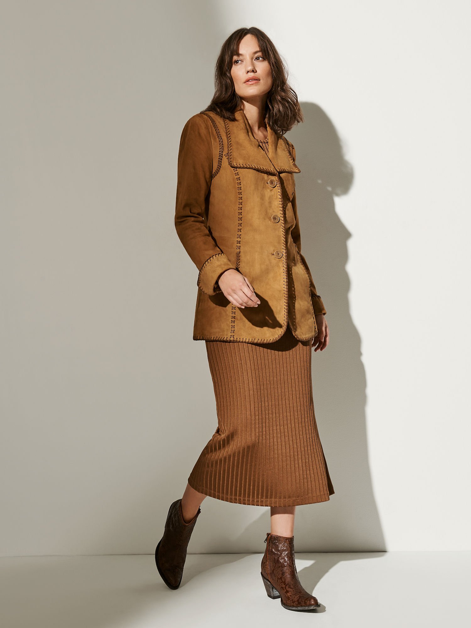 Bailey Suede Leather Jacket - XNAUWBI