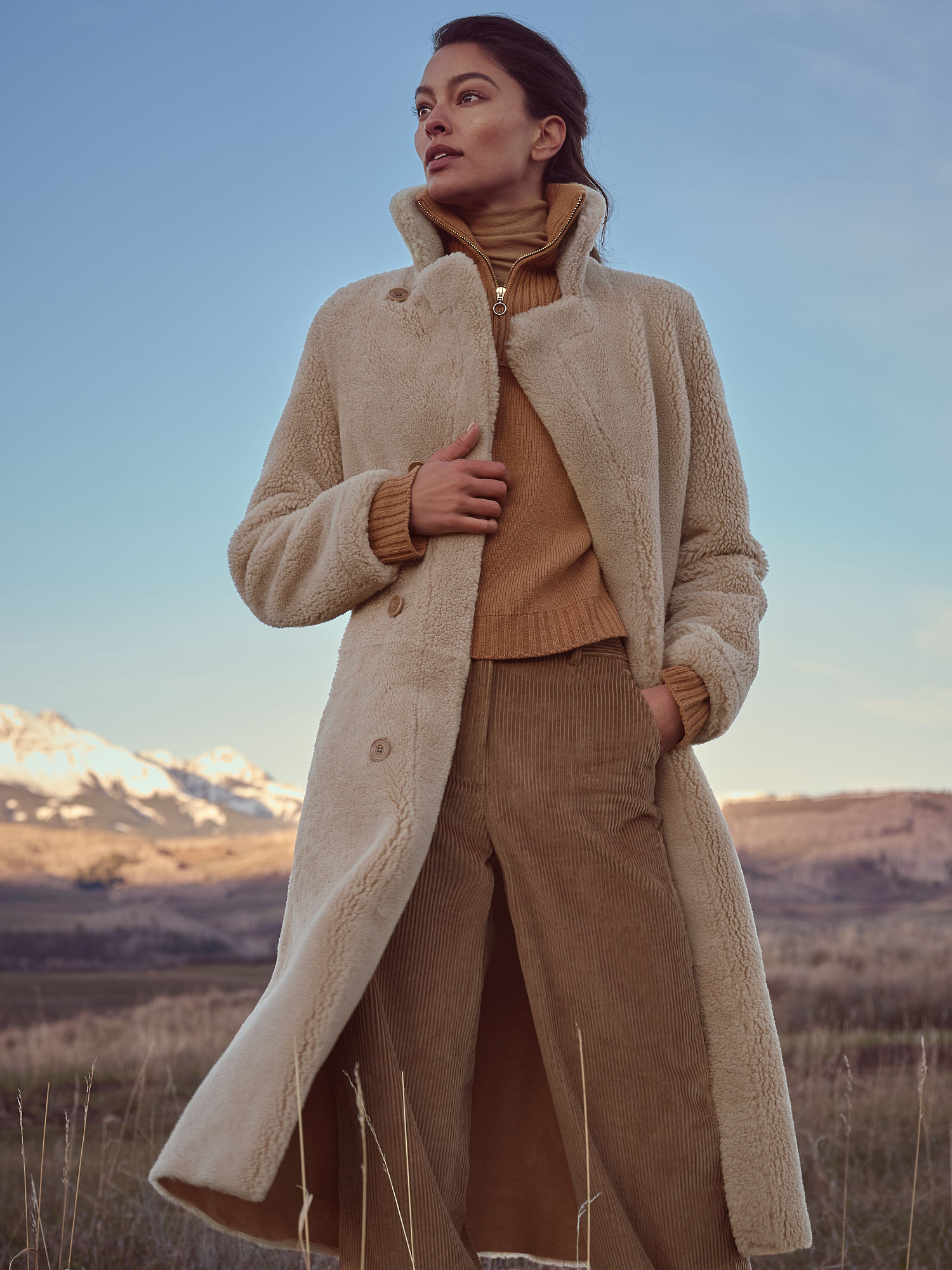 Isabella Reversible Sheepskin Coat - XNAUWBI