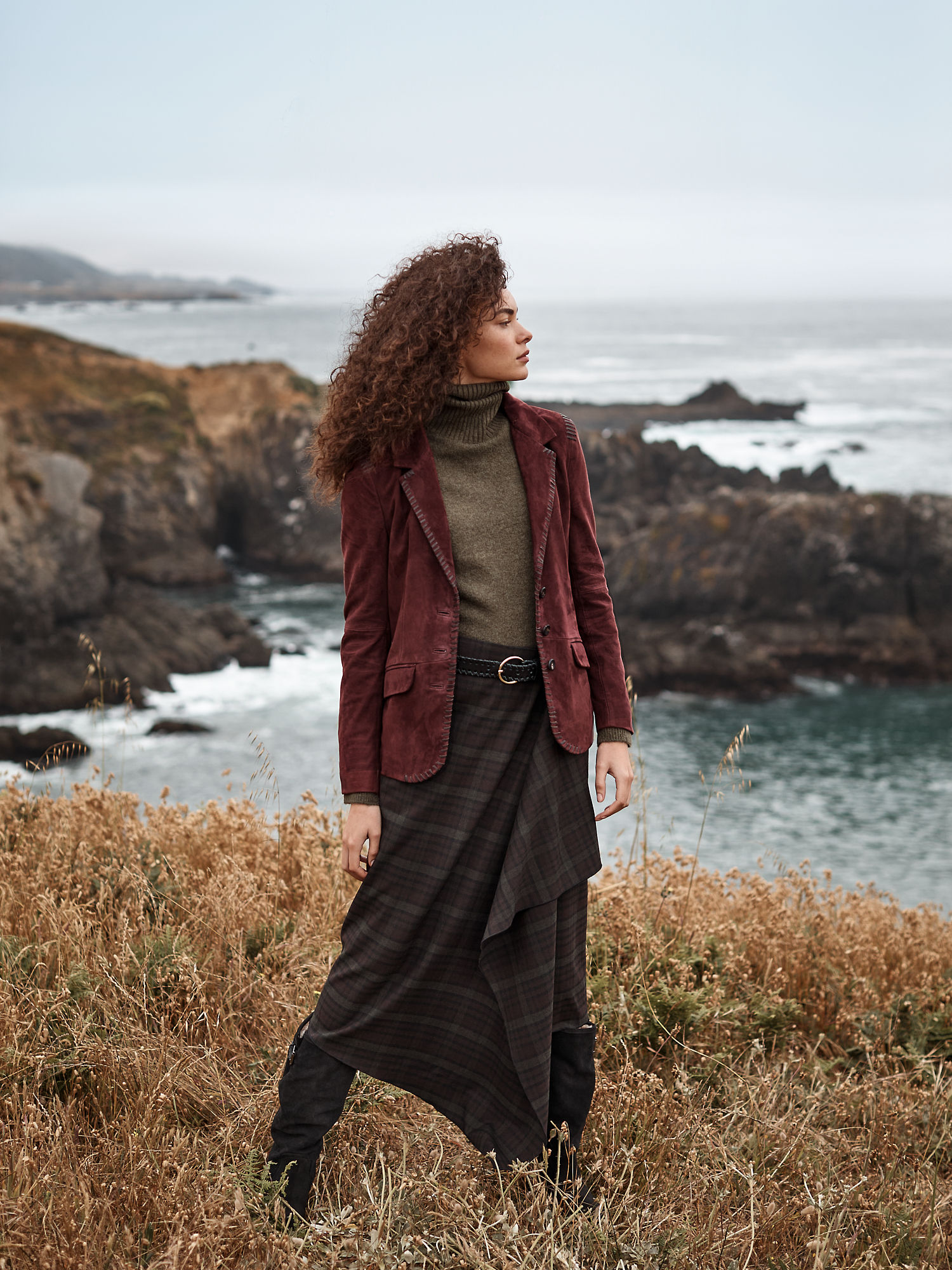 Naomi Suede Leather Blazer - XNAUWBI