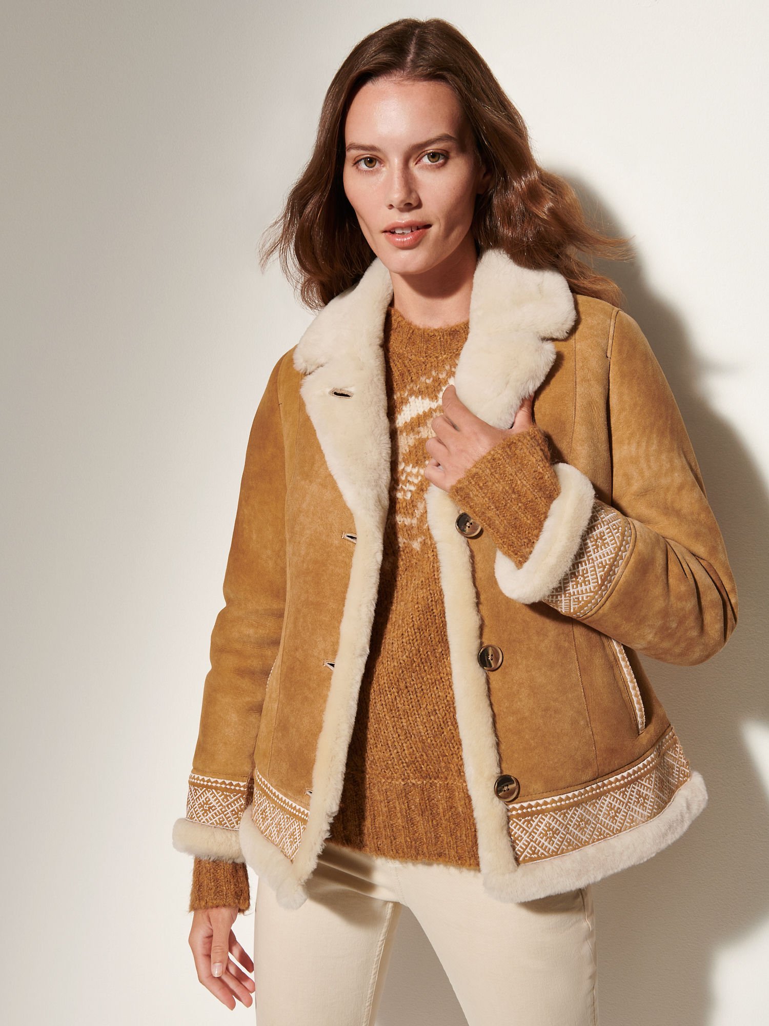 Amber Sheepskin Jacket - XNAUWBI