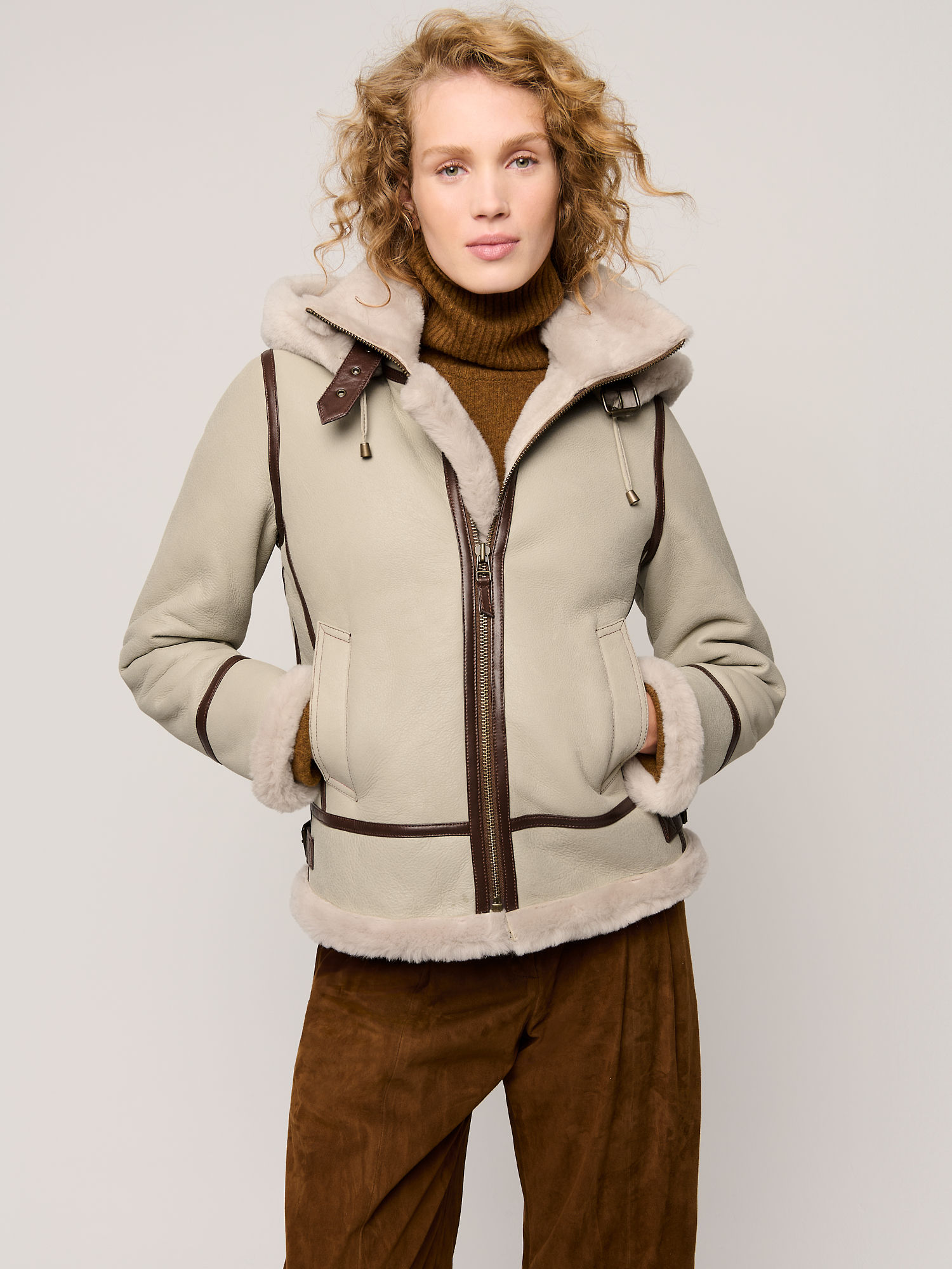 Jane Special Edition Sheepskin B-3 Bomber Jacket - XNAUWBI