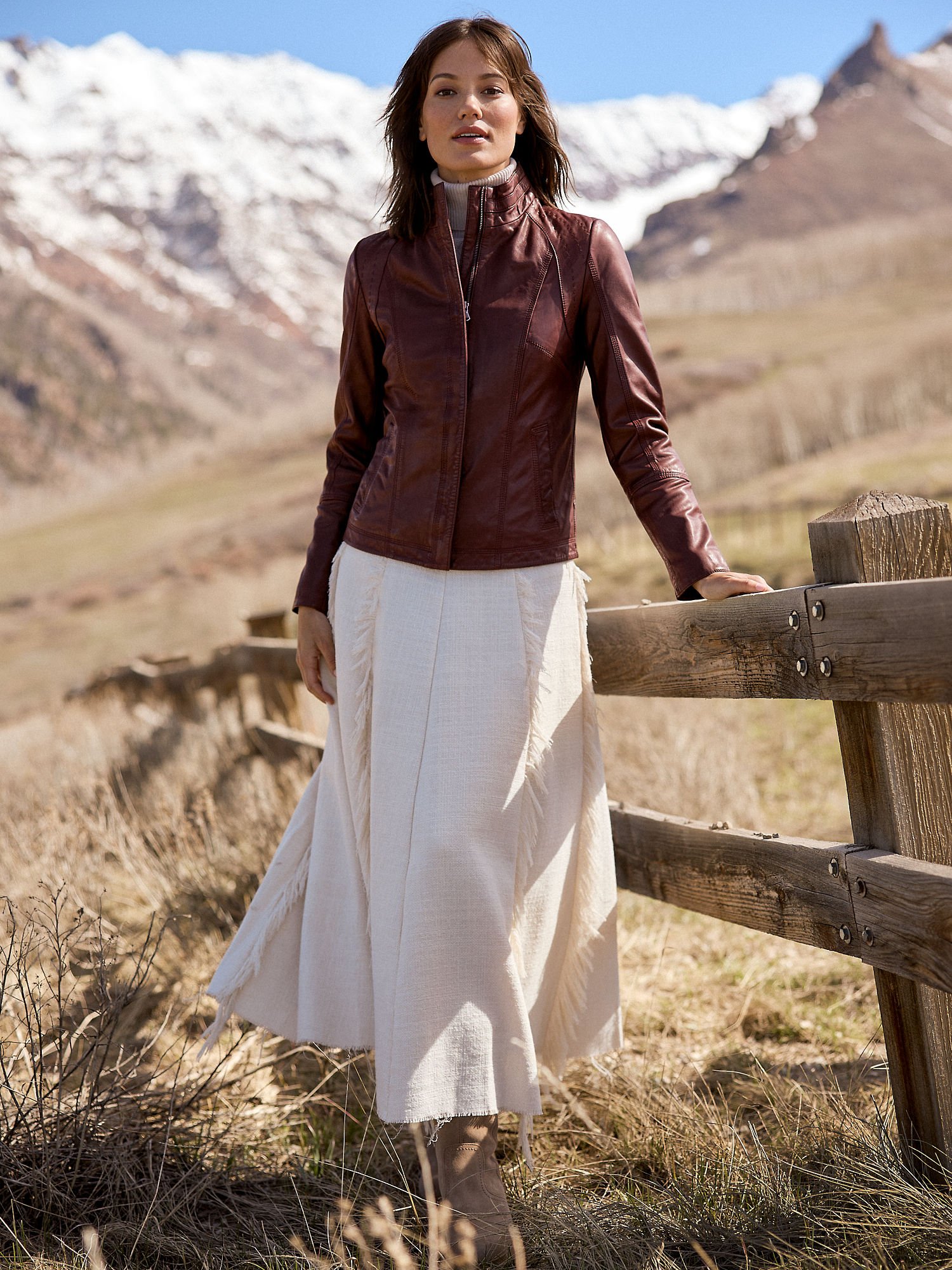 Azura Classic Leather Jacket - XNAUWBI