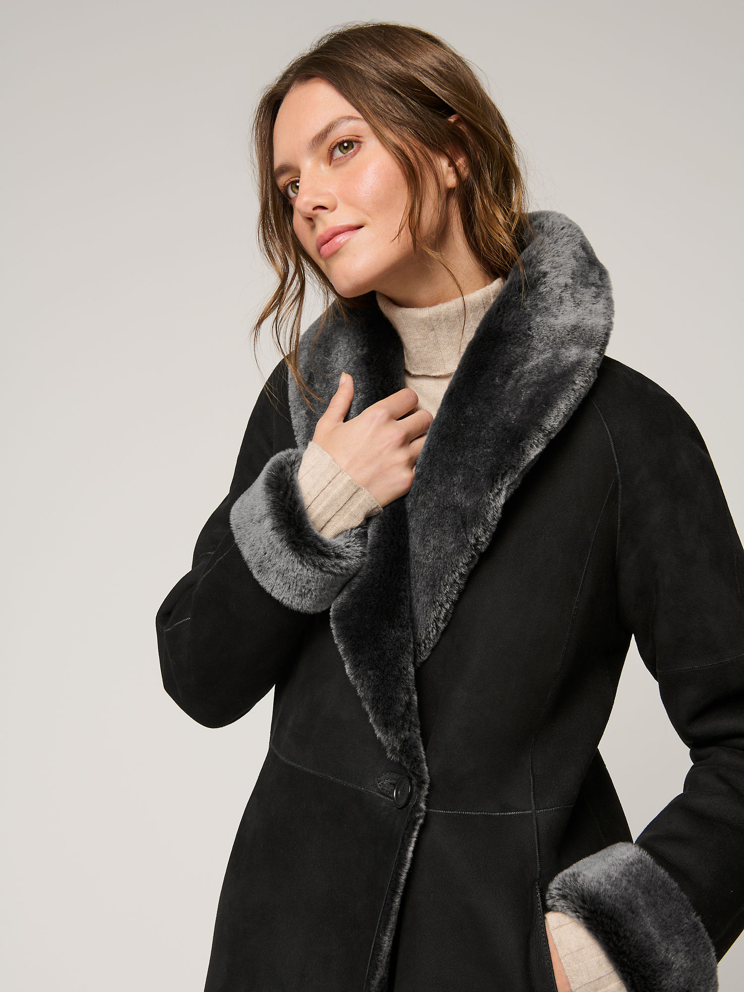 Nicole Sheepskin Coat - XNAUWBI