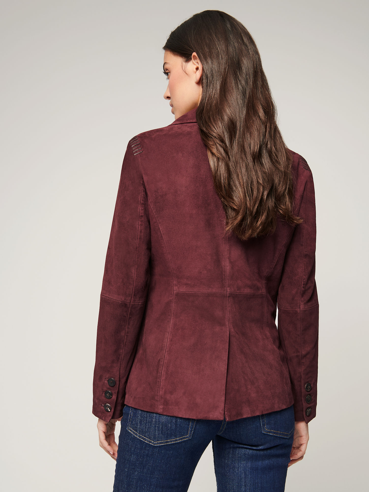 Naomi Suede Leather Blazer - XNAUWBI