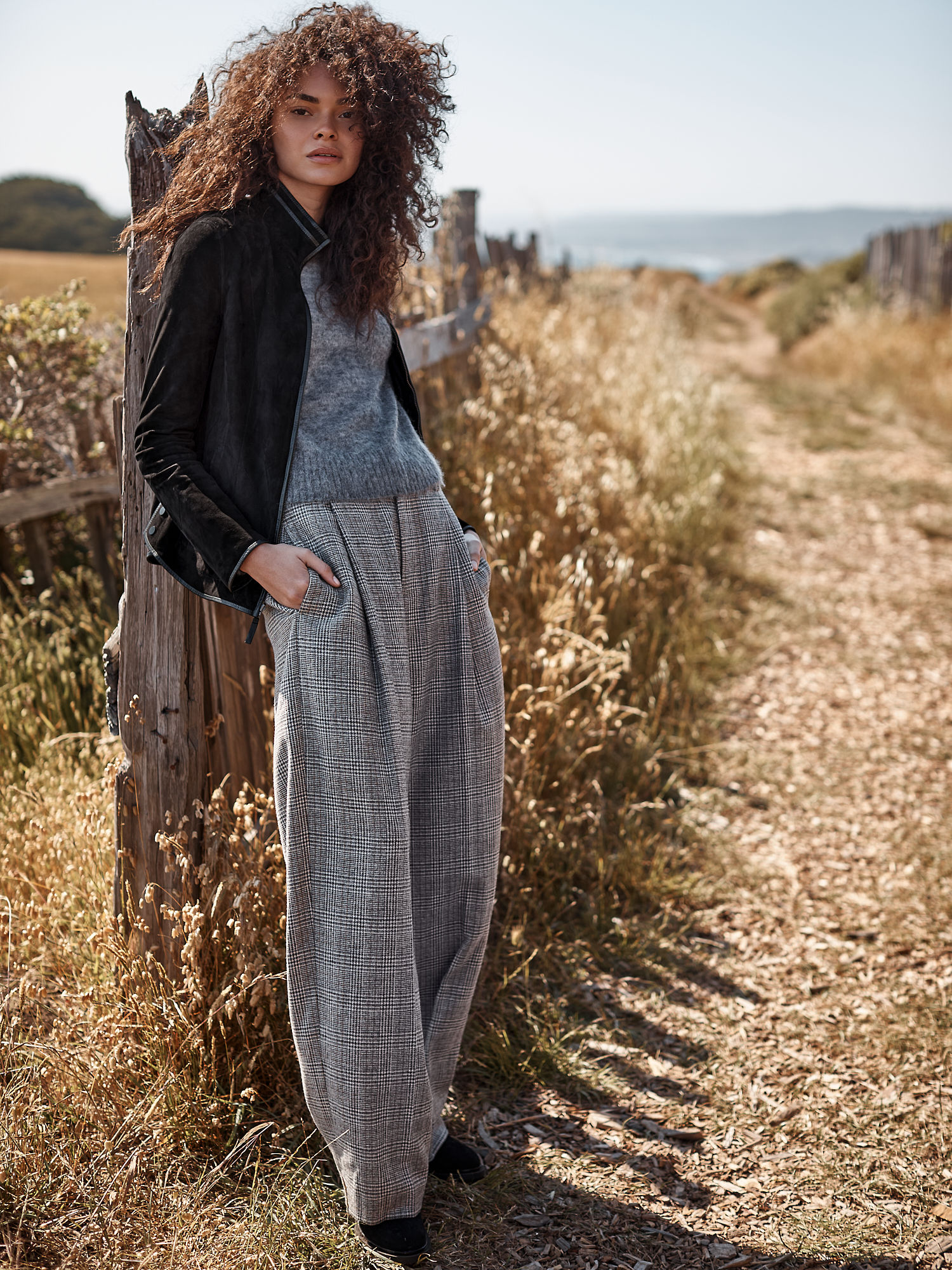 Ally Reversible Suede Leather Jacket - XNAUWBI