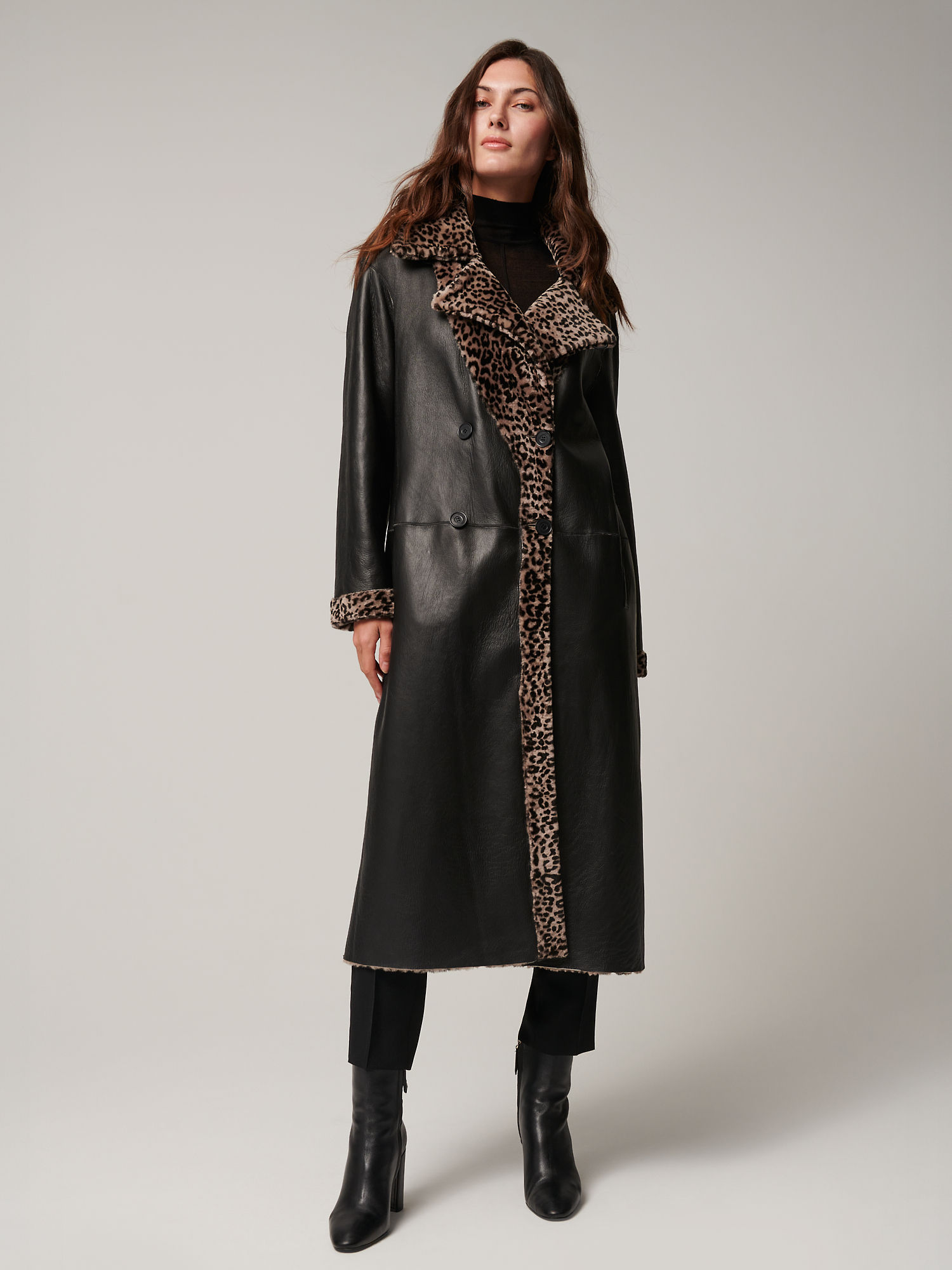 Stevie Reversible Sheepskin Coat - XNAUWBI
