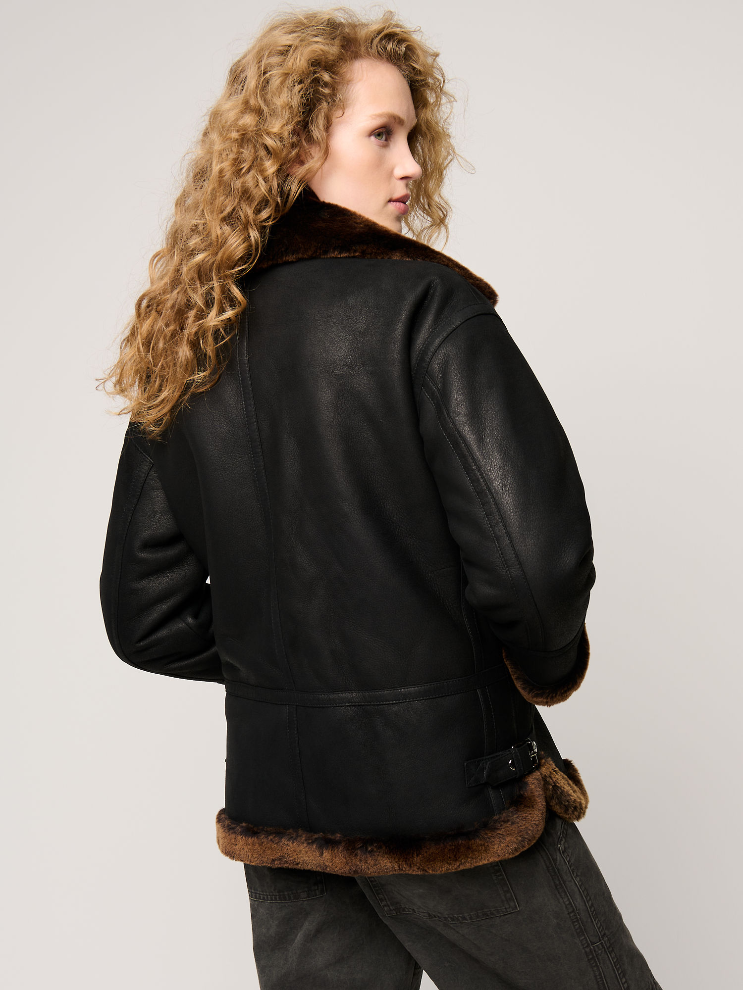 Janet Sheepskin Bomber Jacket - XNAUWBI