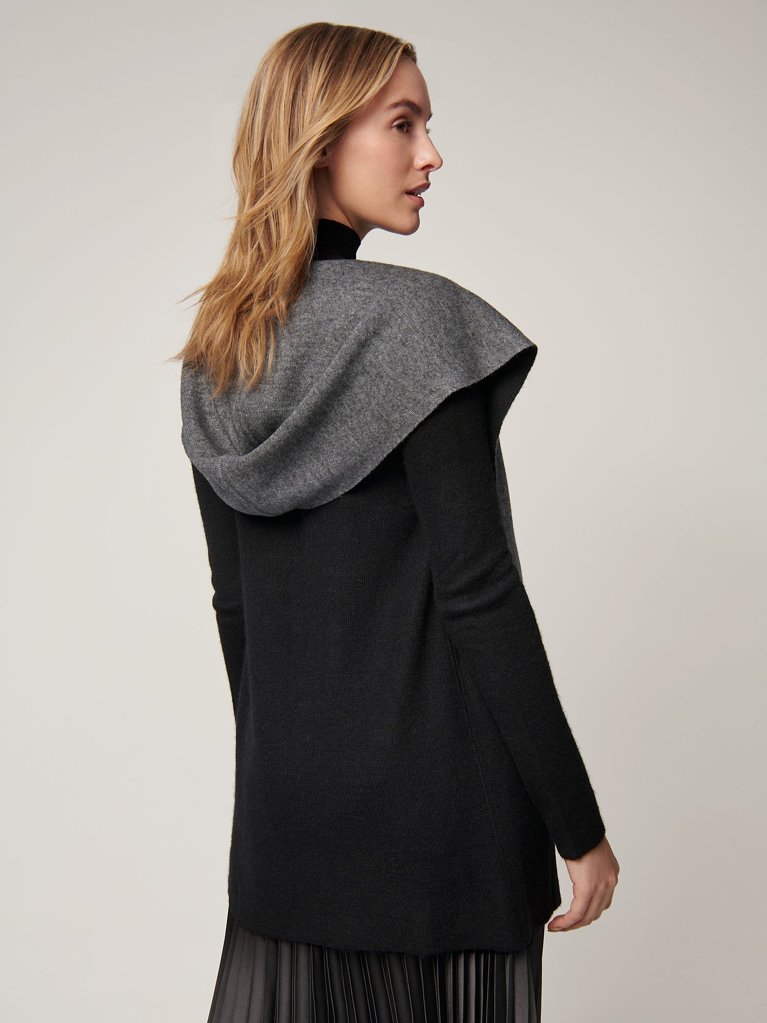 Essential Reversible Hooded Alpaca Wool-Blend Cardigan - XNAUWBI