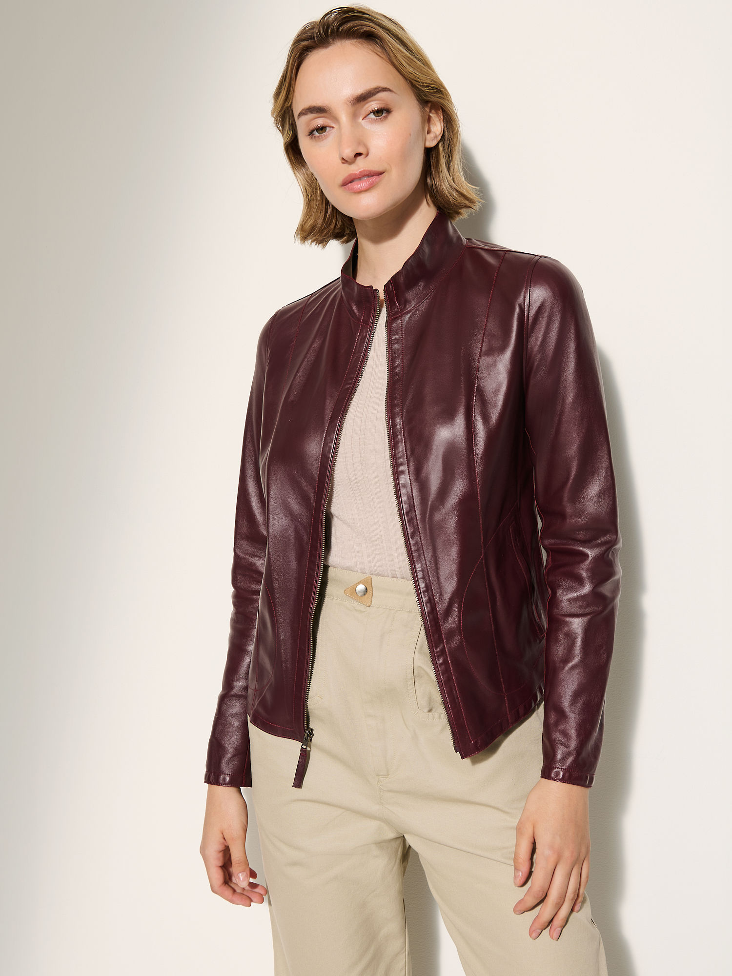 Kayla Reversible Leather Jacket - XNAUWBI