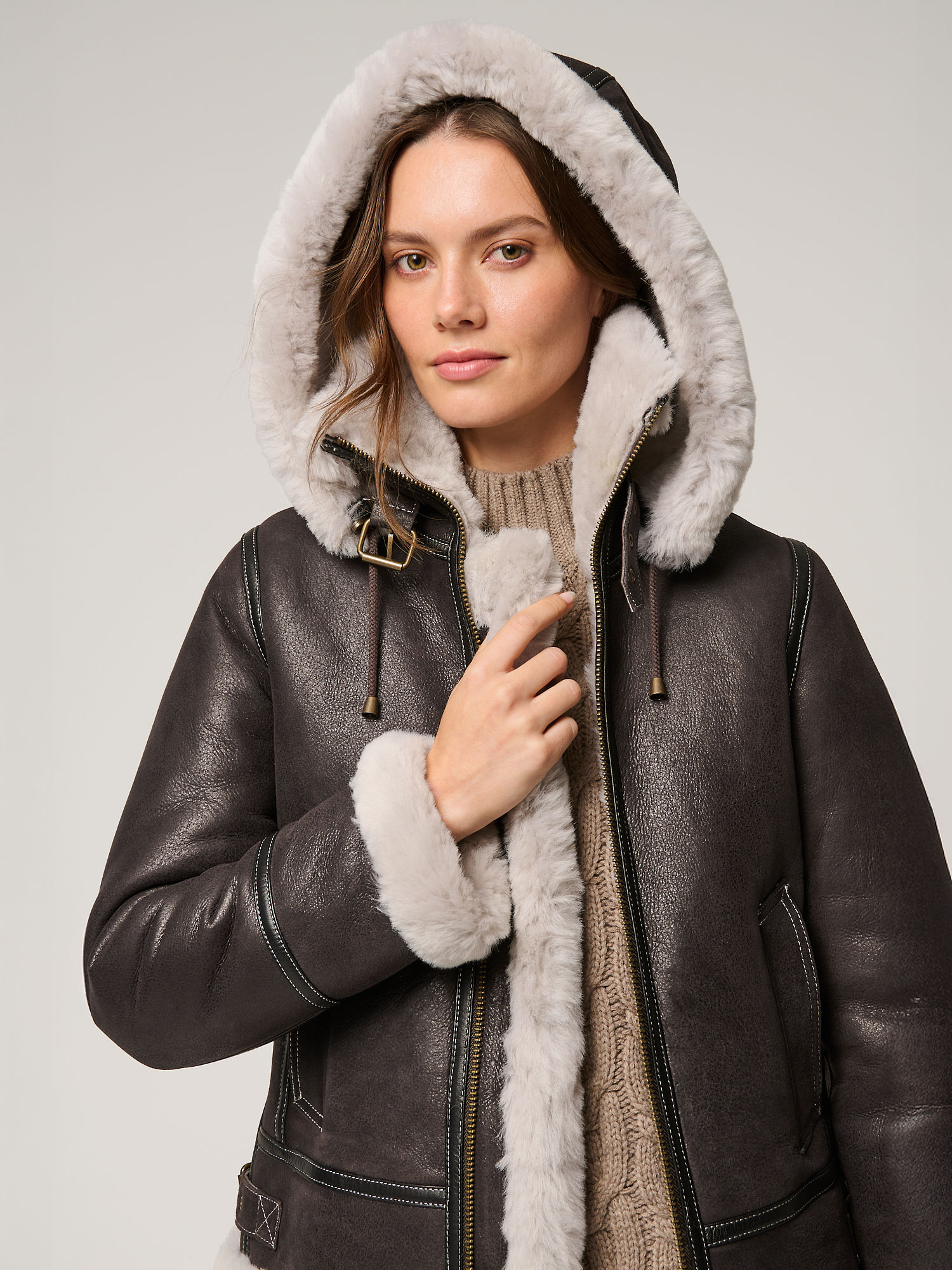 Jane Sheepskin B-3 Bomber Jacket - XNAUWBI