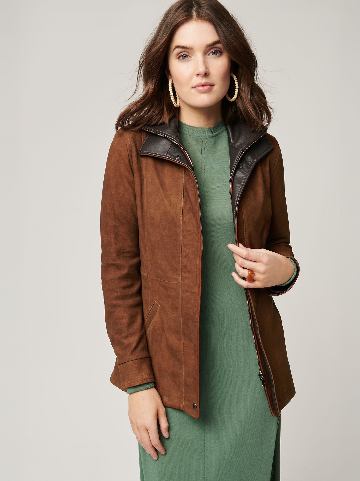 Rory Distressed Leather Jacket - XNAUWBI