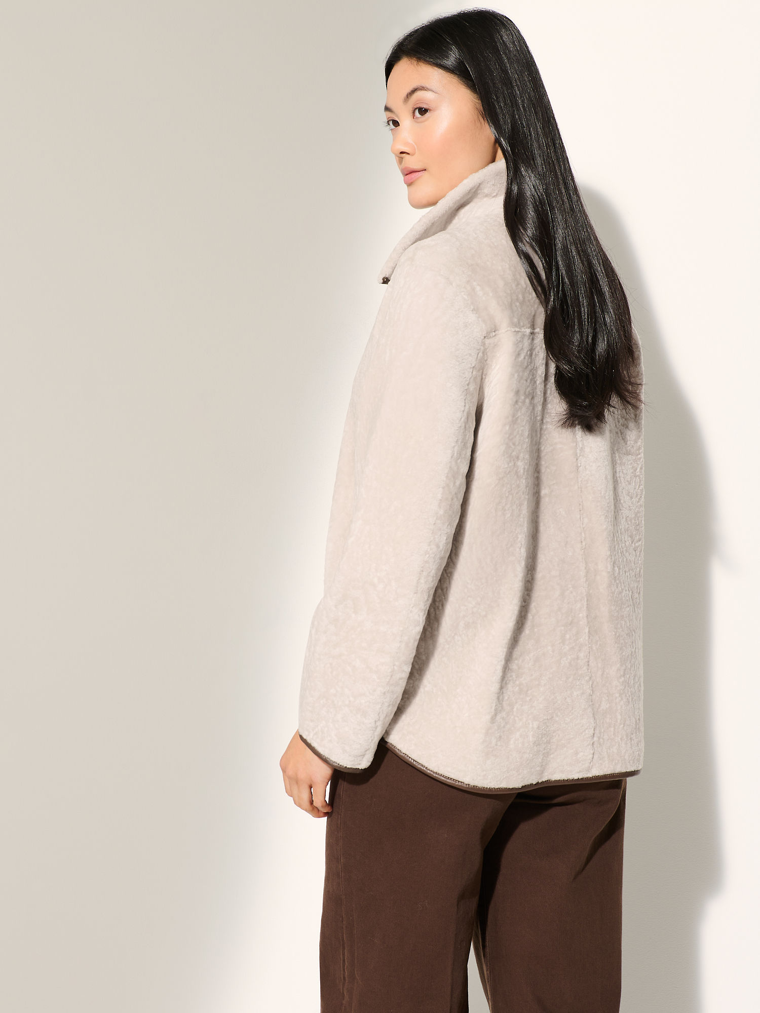 Paige Reversible Sheepskin Coat - XNAUWBI